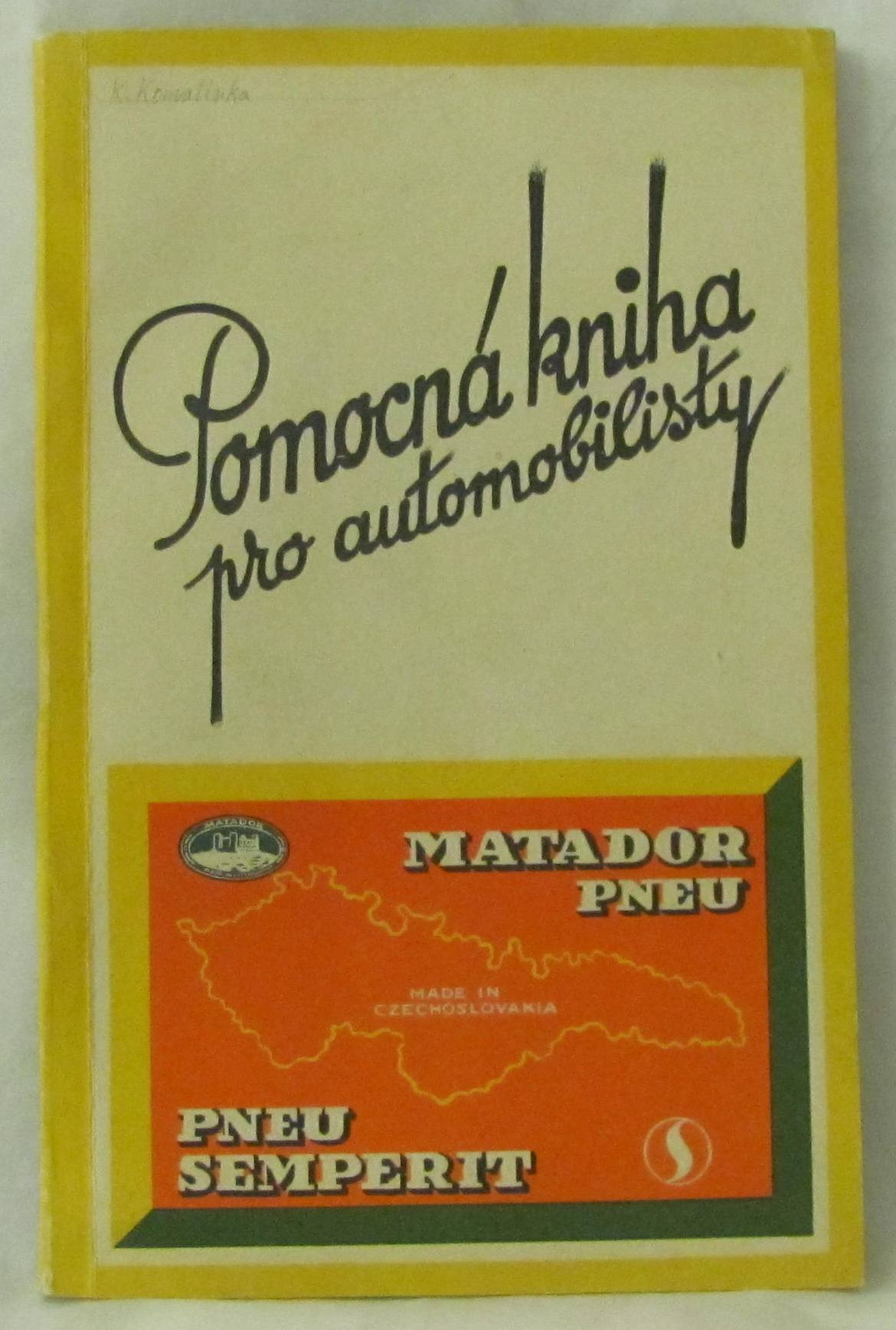 Náhledový obrázek Pomocná kniha pro automobilisty - 1