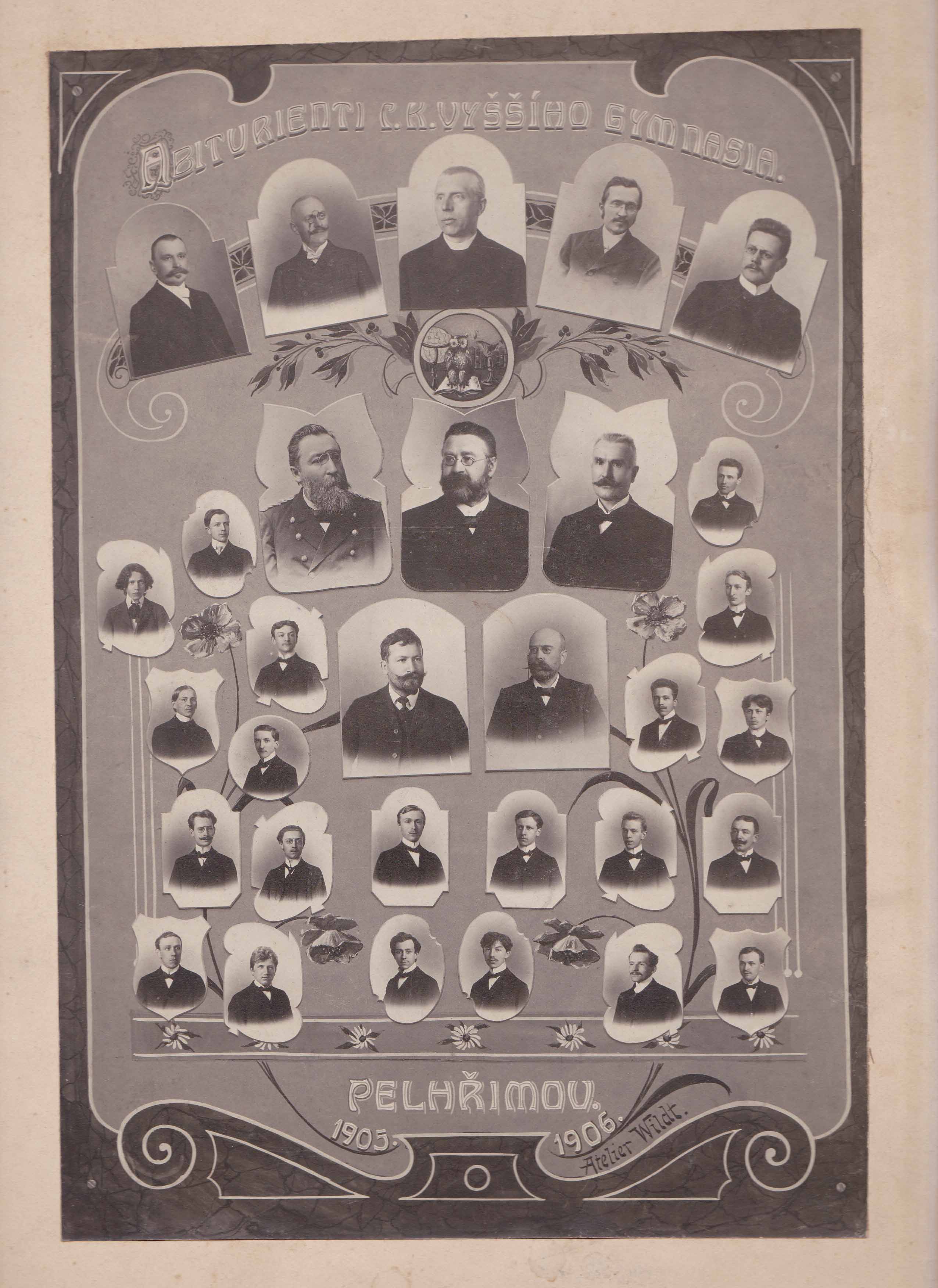 Náhledový obrázek Abiturienti C.K. Vyššího gymnasia v Pelhřimově - 1