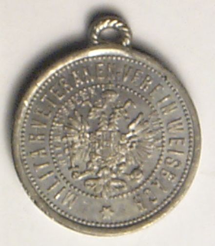 Náhledový obrázek Svěcení praporu spolku vojenských vysloužilců 1890 Bílý Potok - 2