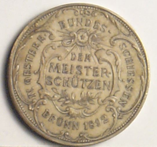 Náhledový obrázek Pamětní medaile: Rakouské střelecké závody Brno 1892 - 2