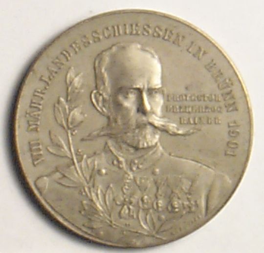 Náhledový obrázek Medaile: VIII.moravské zemské střelecké závody Brno 1901 - 1
