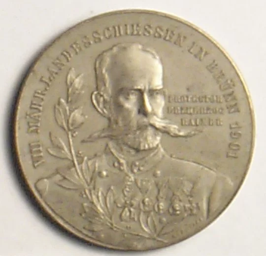 Náhledový obrázek předmětu Medaile: VIII.moravské zemské střelecké závody Brno 1901