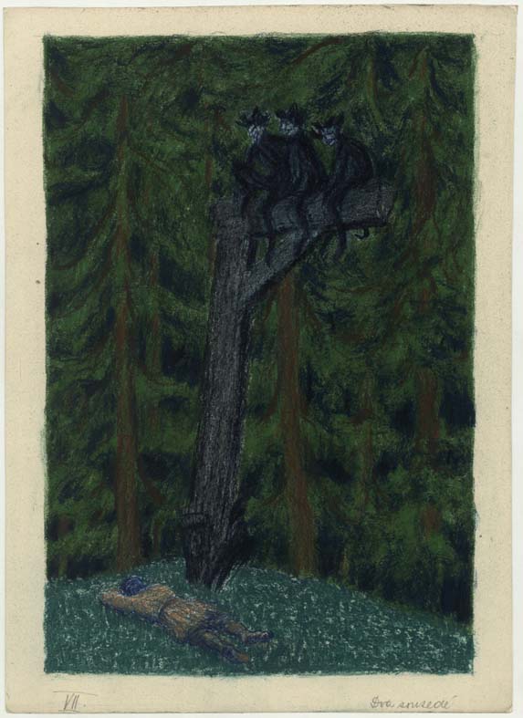 Náhledový obrázek Nepoužitá ilustrace - Valašské pohádky - 1