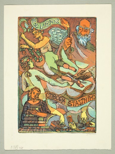 Náhledový obrázek Exlibris Ctibora Šťastnýho - 1