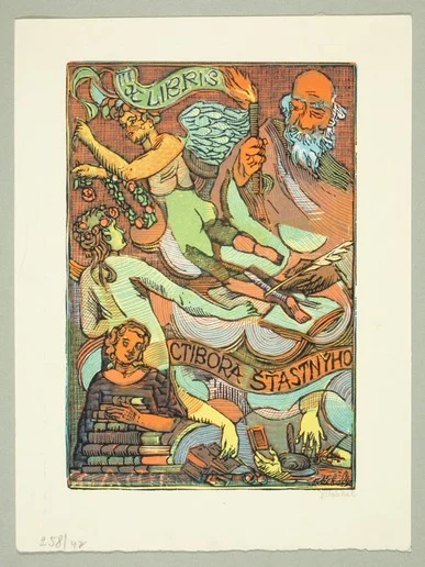 Náhledový obrázek předmětu Exlibris Ctibora Šťastnýho