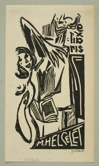 Náhledový obrázek předmětu Exlibris M. Helcelet
