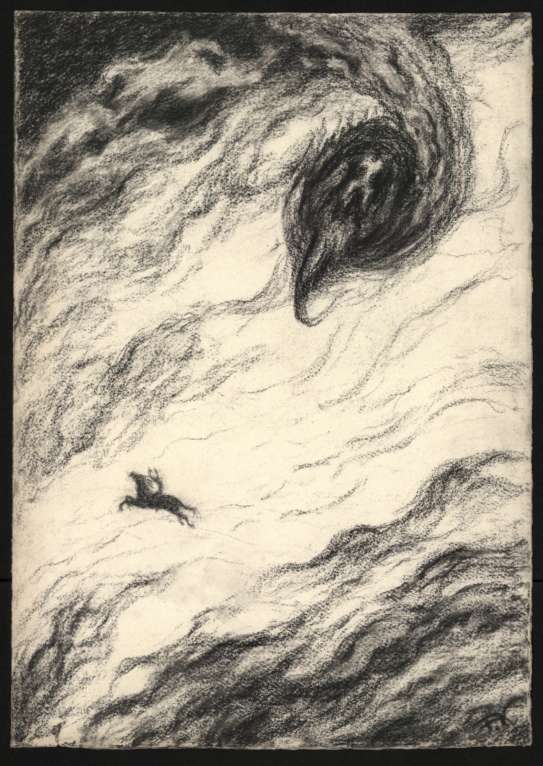 Náhledový obrázek Studie k ilustraci - Třicet litografií k básním a prósám E. A. Poe - 1