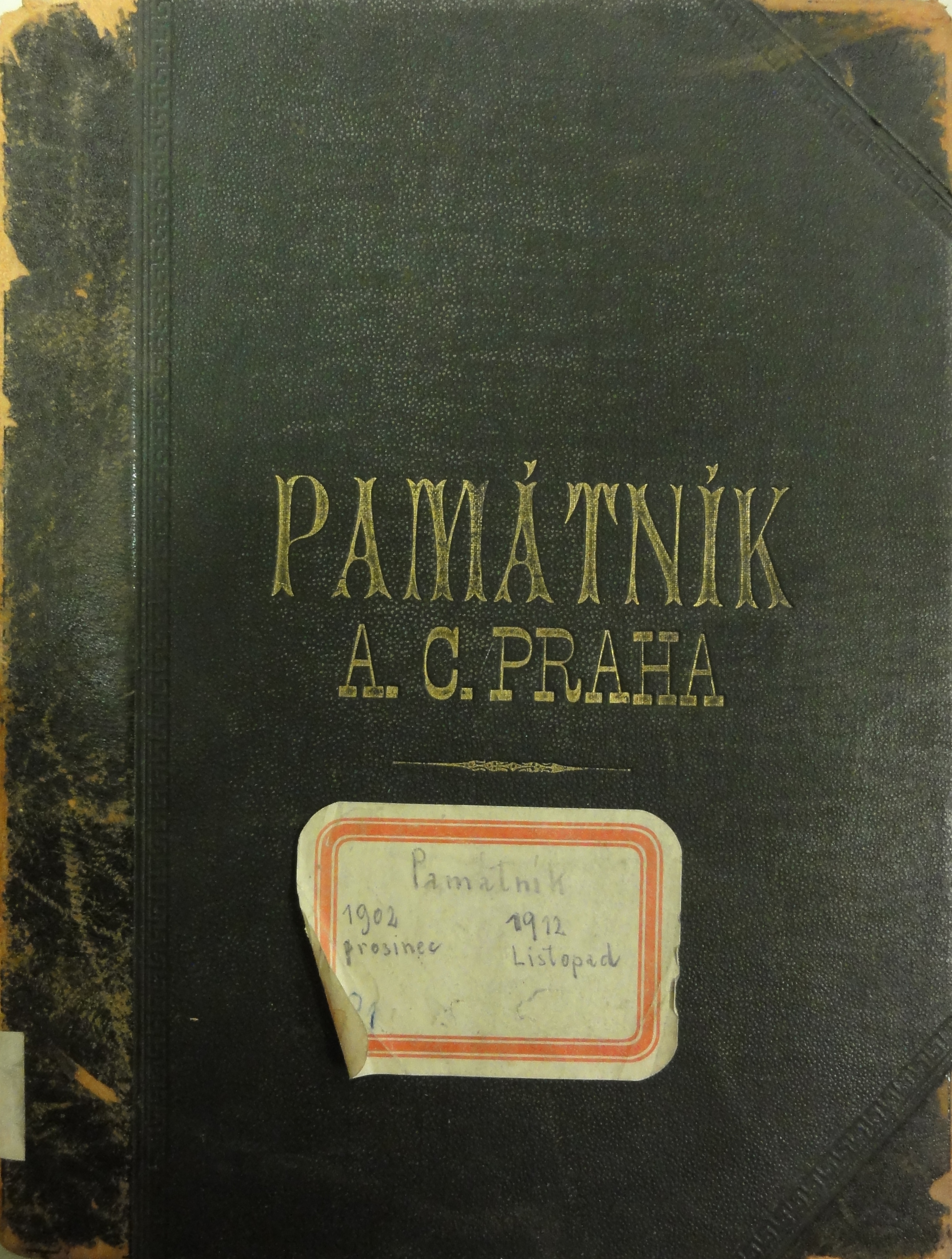 Náhledový obrázek Pamětní kniha A. C. Praha - 1
