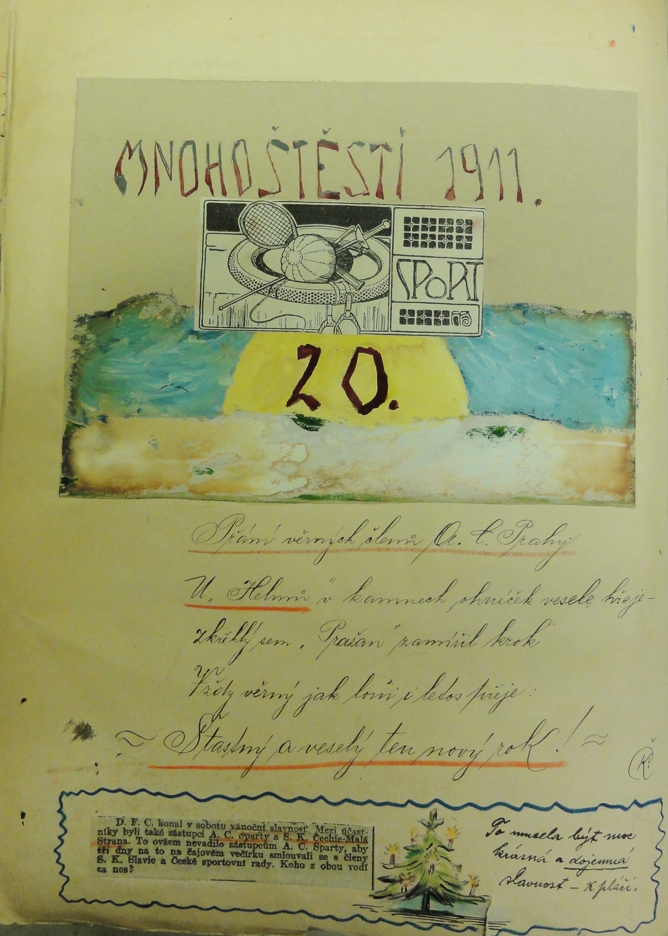 Náhledový obrázek Pamětní kniha A. C. Praha - 9