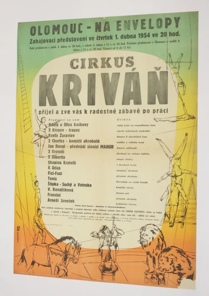 Náhledový obrázek předmětu Výtvarný plakát cirkusu Kriváň