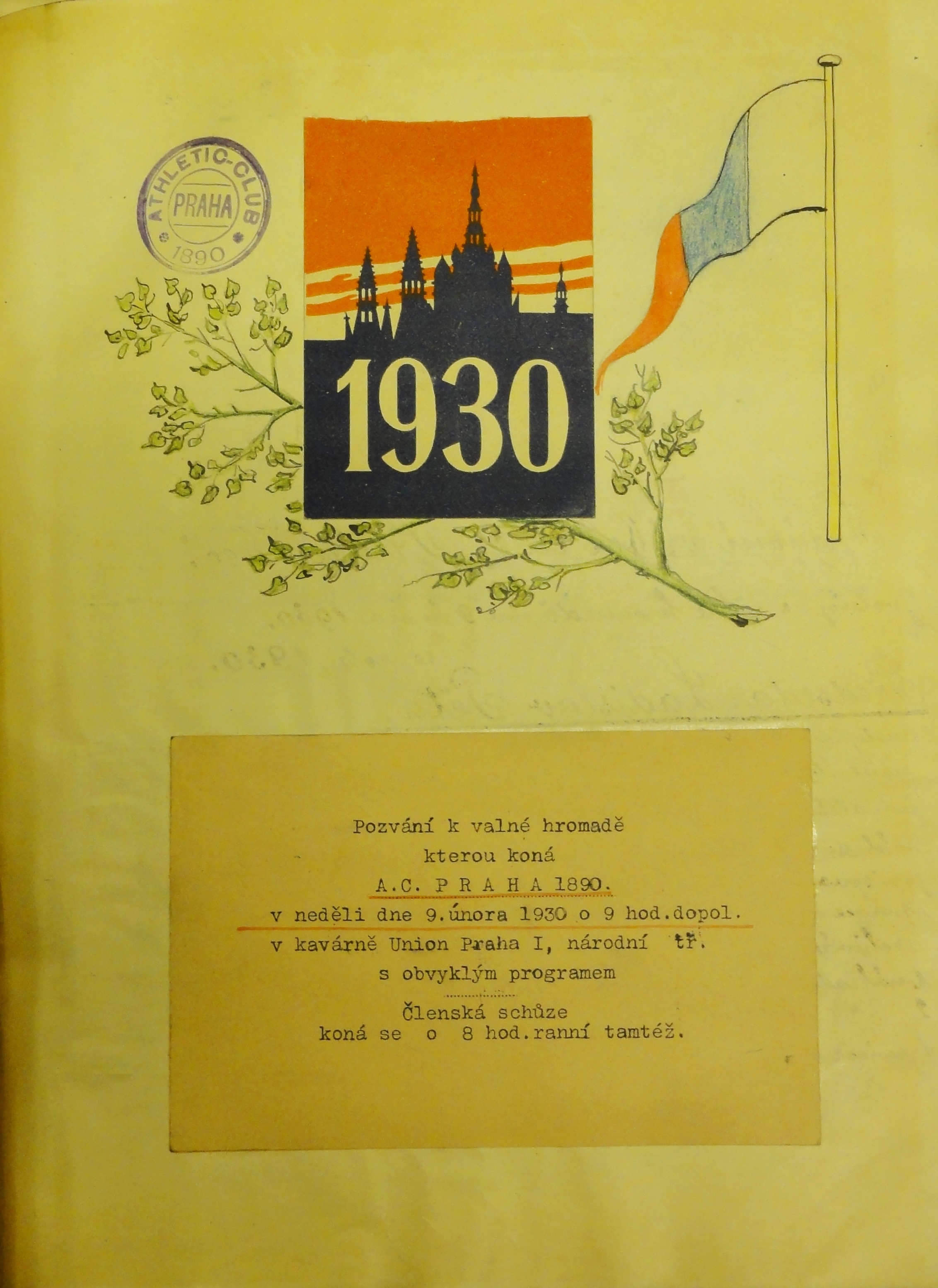 Náhledový obrázek Pamětní kniha A. C. Praha. V. - 6