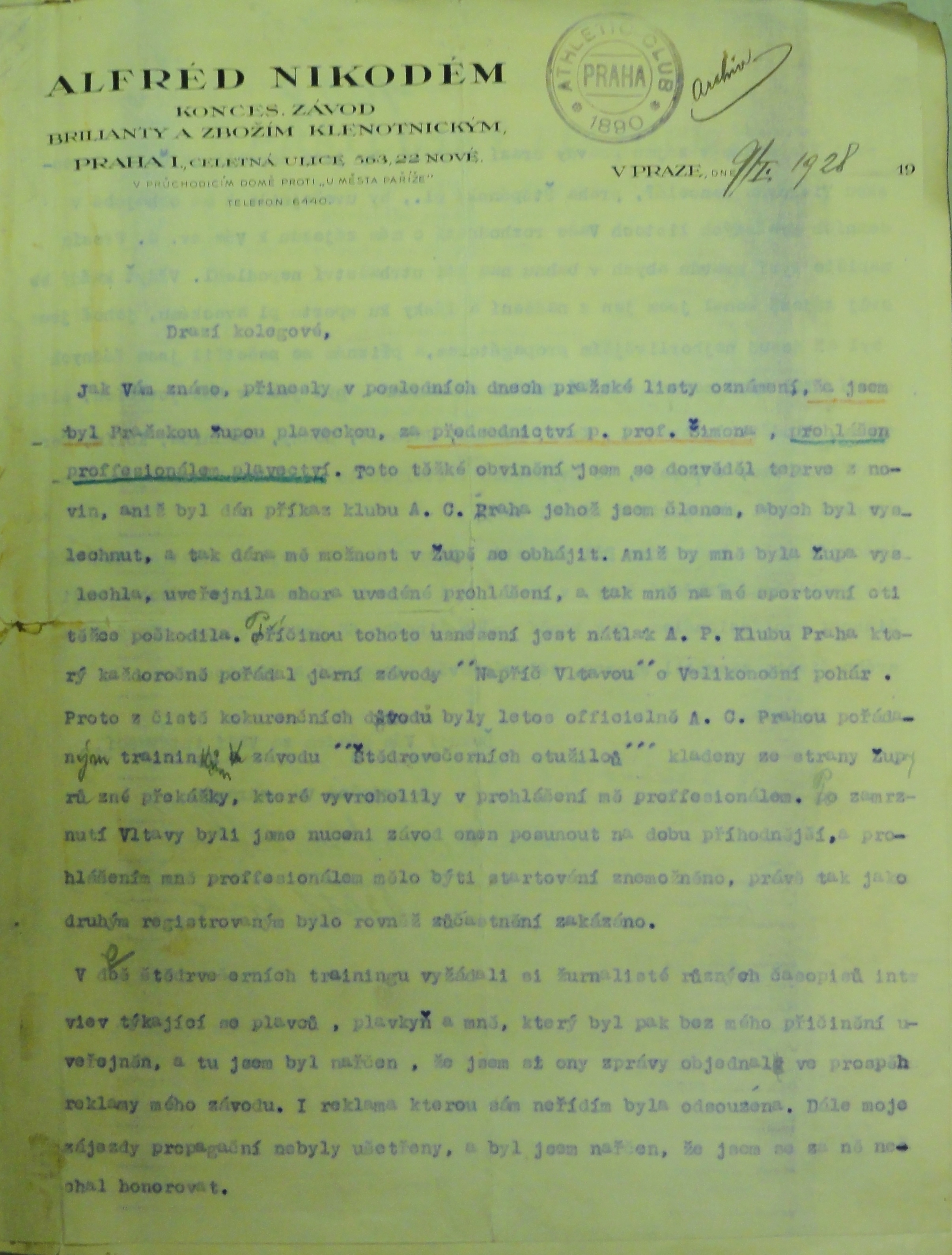 Náhledový obrázek Pamětní kniha A. C. Praha. V. - 3
