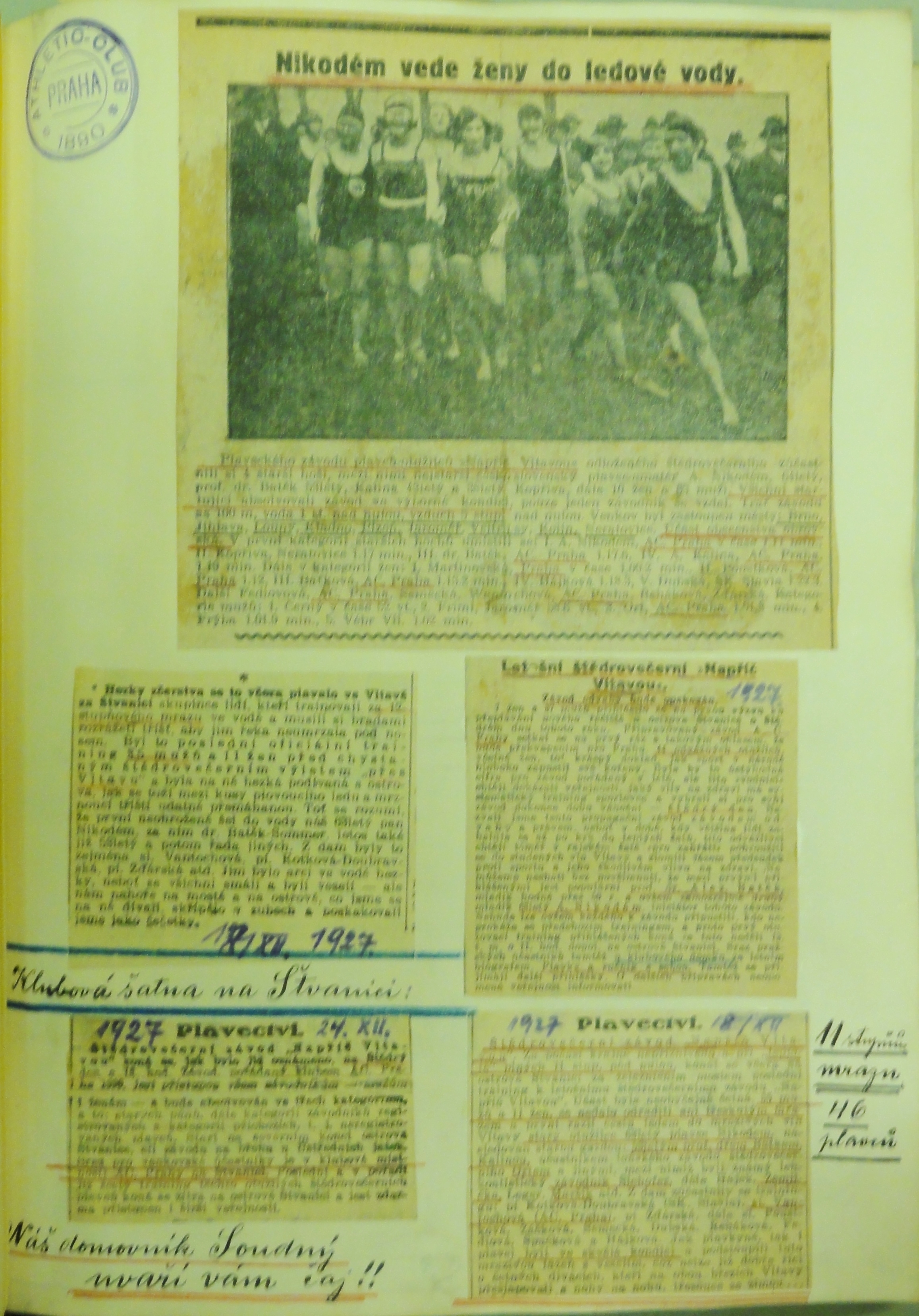 Náhledový obrázek Pamětní kniha A. C. Praha. IV. - 5