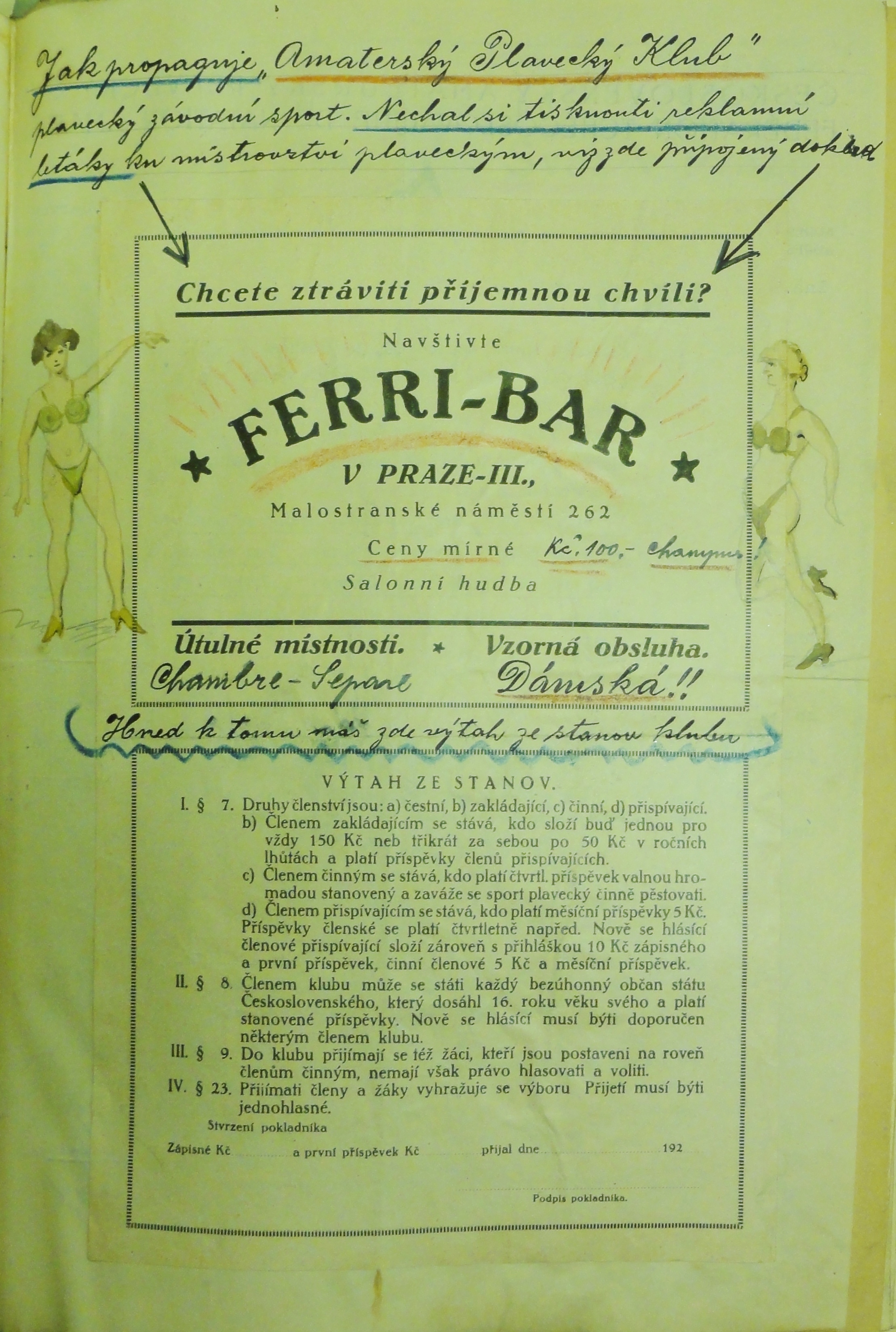 Náhledový obrázek Pamětní kniha A. C. Praha. IV. - 9