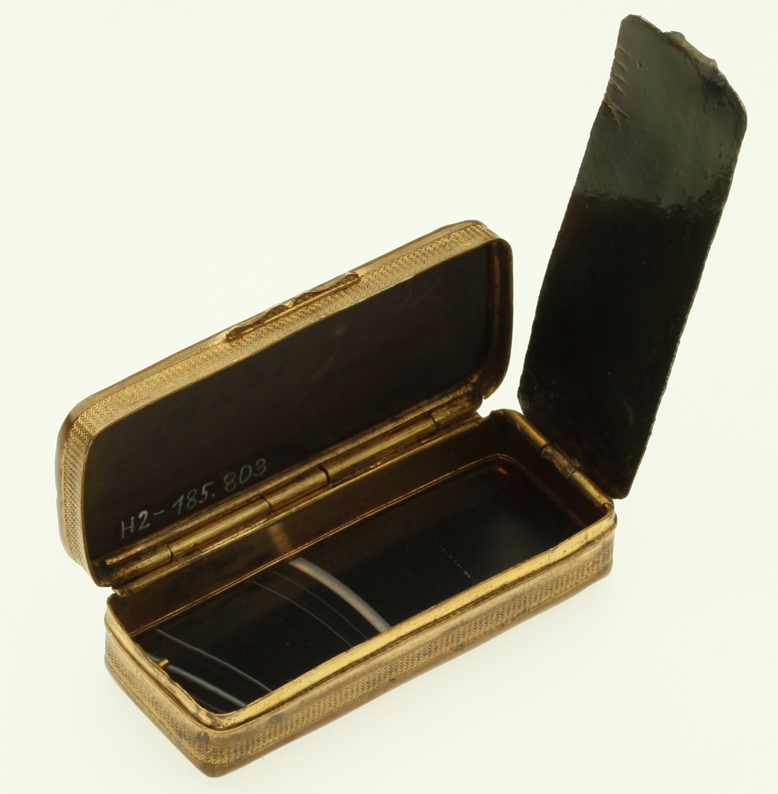 Náhledový obrázek Malá dóza z různých kamenů - 2