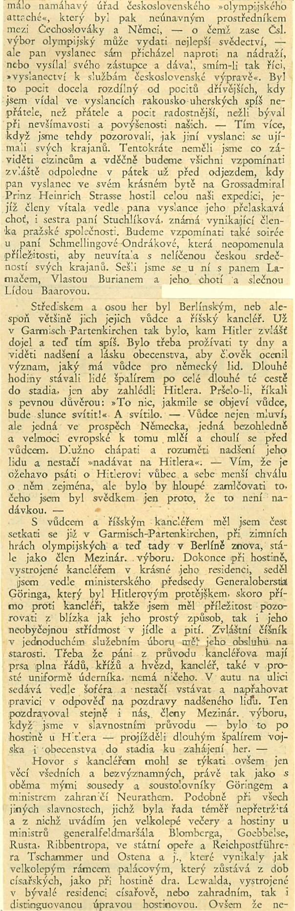 Náhledový obrázek Dojmy J. Gutha-Jarkovského z Olympijských her v Berlíně 1936 - 6