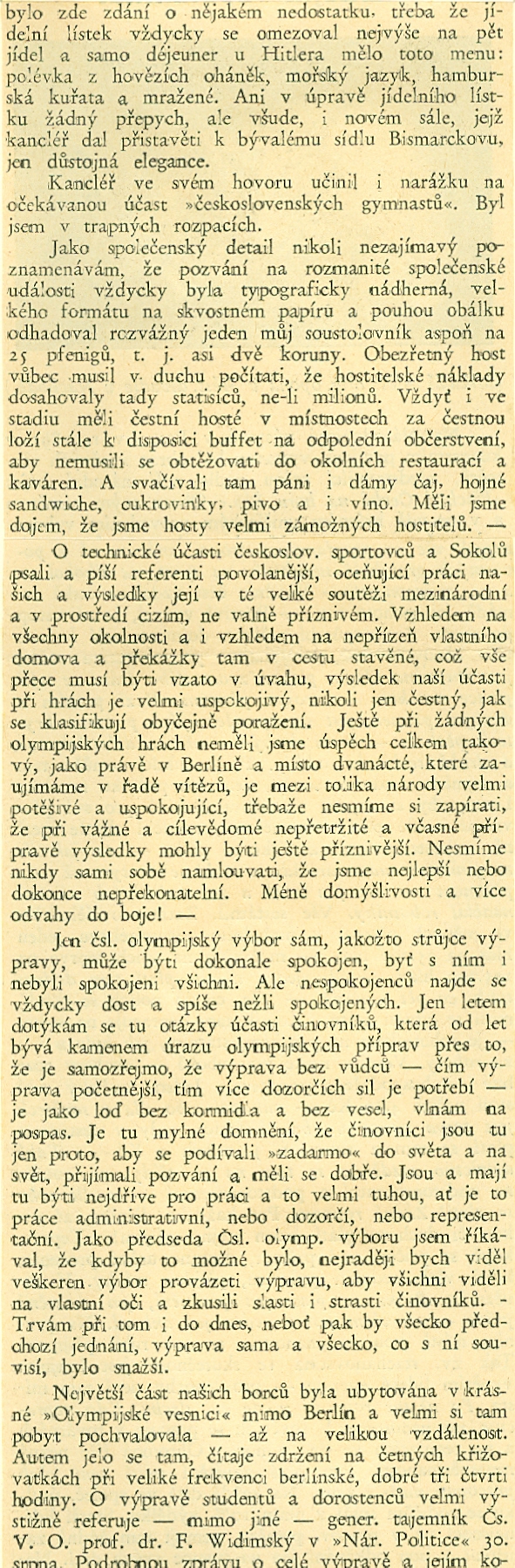 Náhledový obrázek Dojmy J. Gutha-Jarkovského z Olympijských her v Berlíně 1936 - 7
