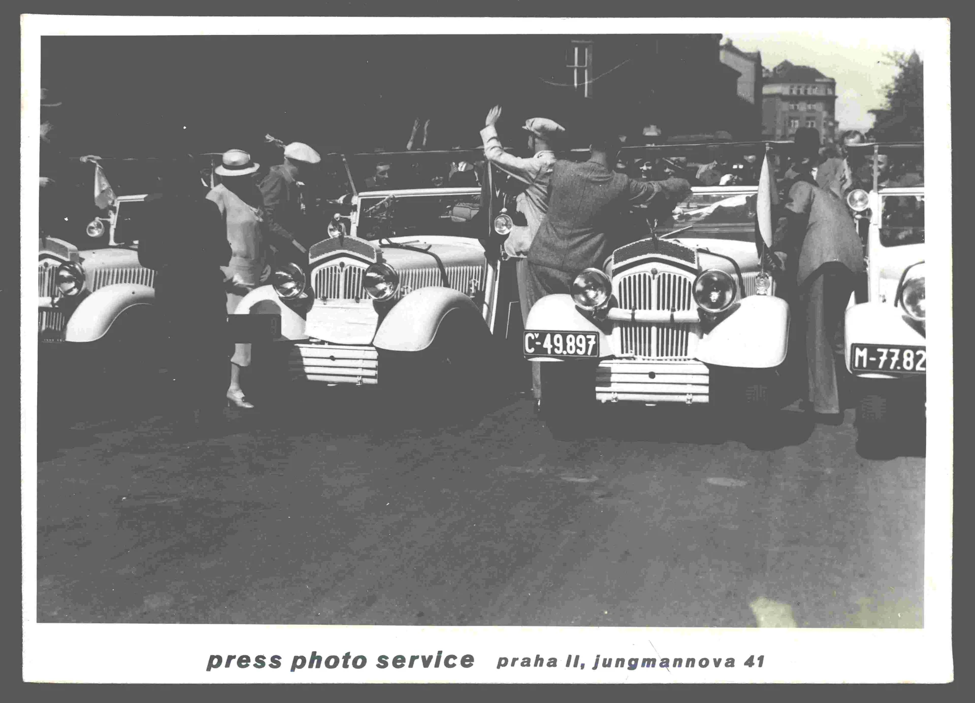 Náhledový obrázek předmětu Propagační jízda Škoda Popular, 1937