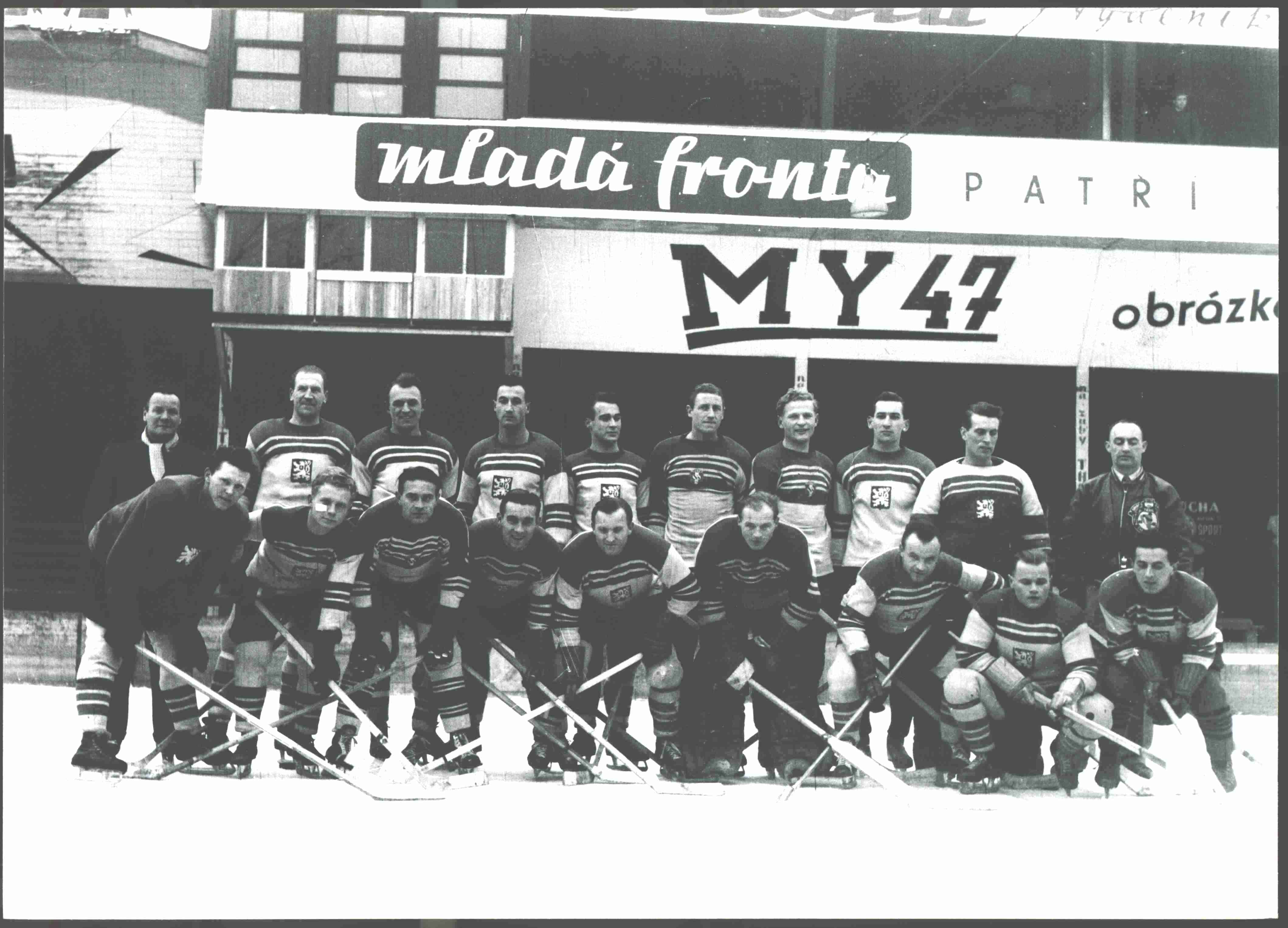 Náhledový obrázek Soustředění před MS v Praze 1947 - 1