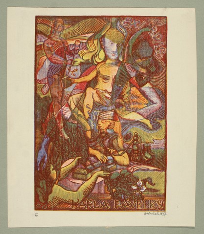 Náhledový obrázek Exlibris Karla Pavelky - 1