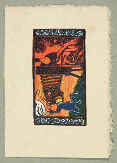 Náhledový obrázek Exlibris Jar. Petrák - 1