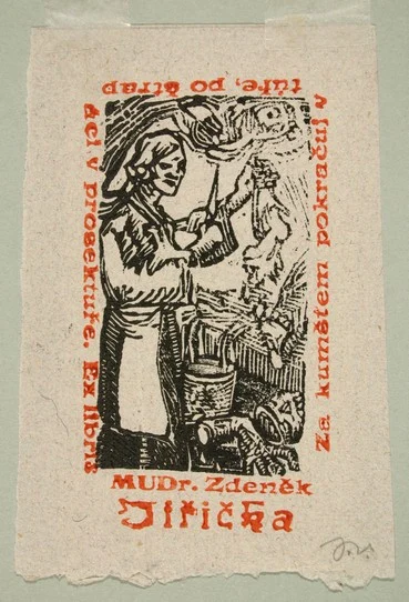 Náhledový obrázek předmětu Exlibris MUDr. Zdeněk Jiřička