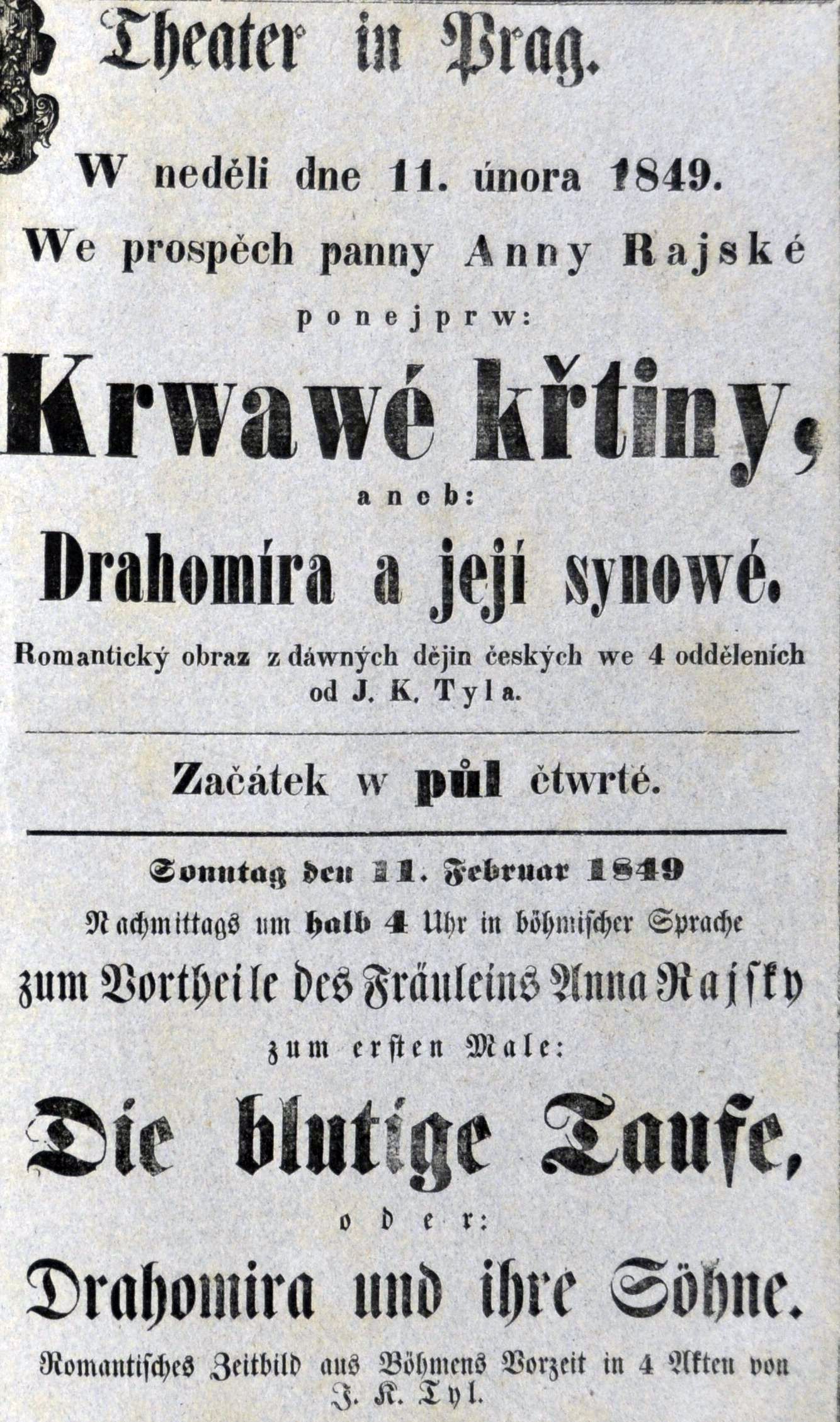 Náhledový obrázek Krvavé křtiny aneb Drahomíra a její synové - 1