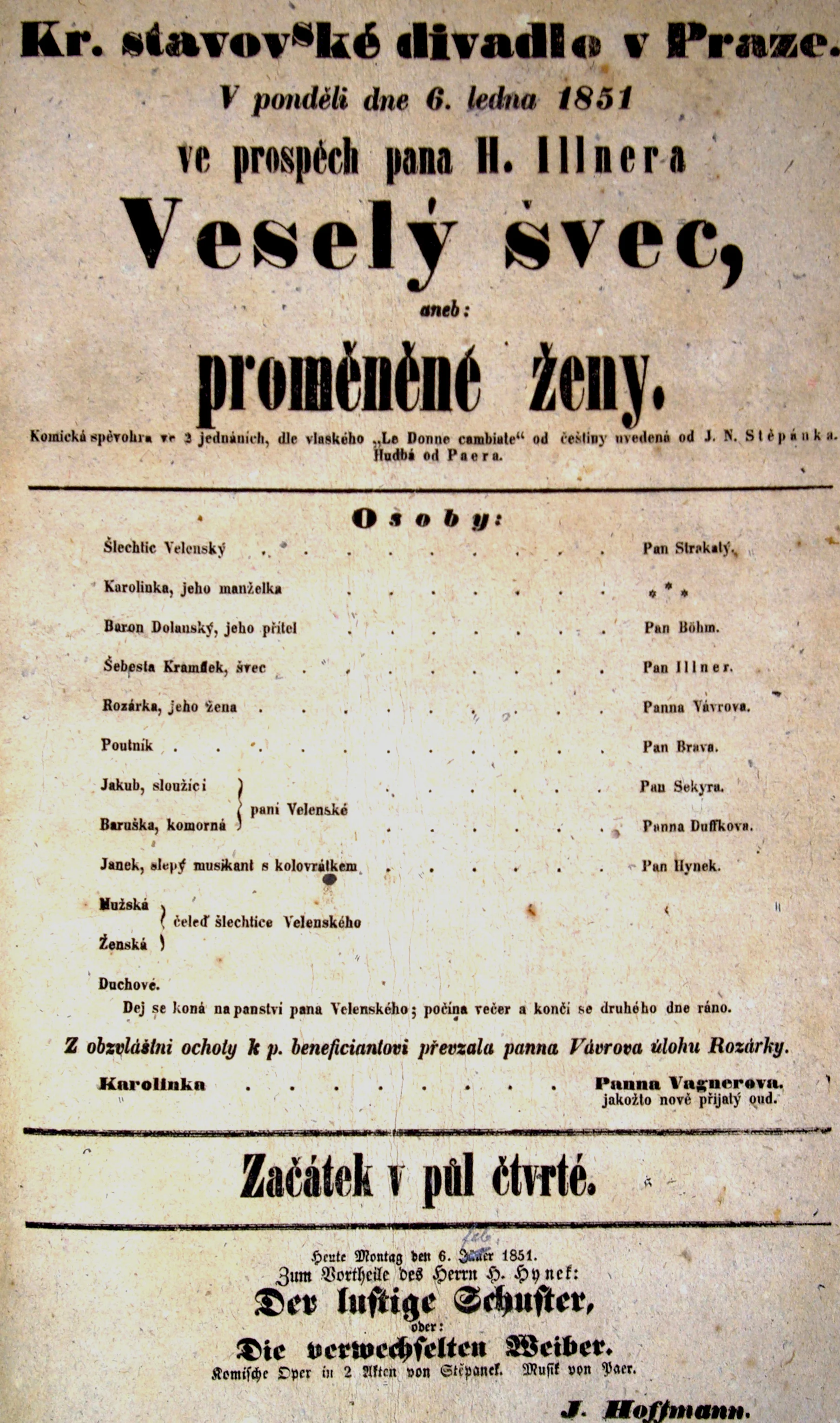 Náhledový obrázek předmětu Veselý švec aneb Proměněné ženy