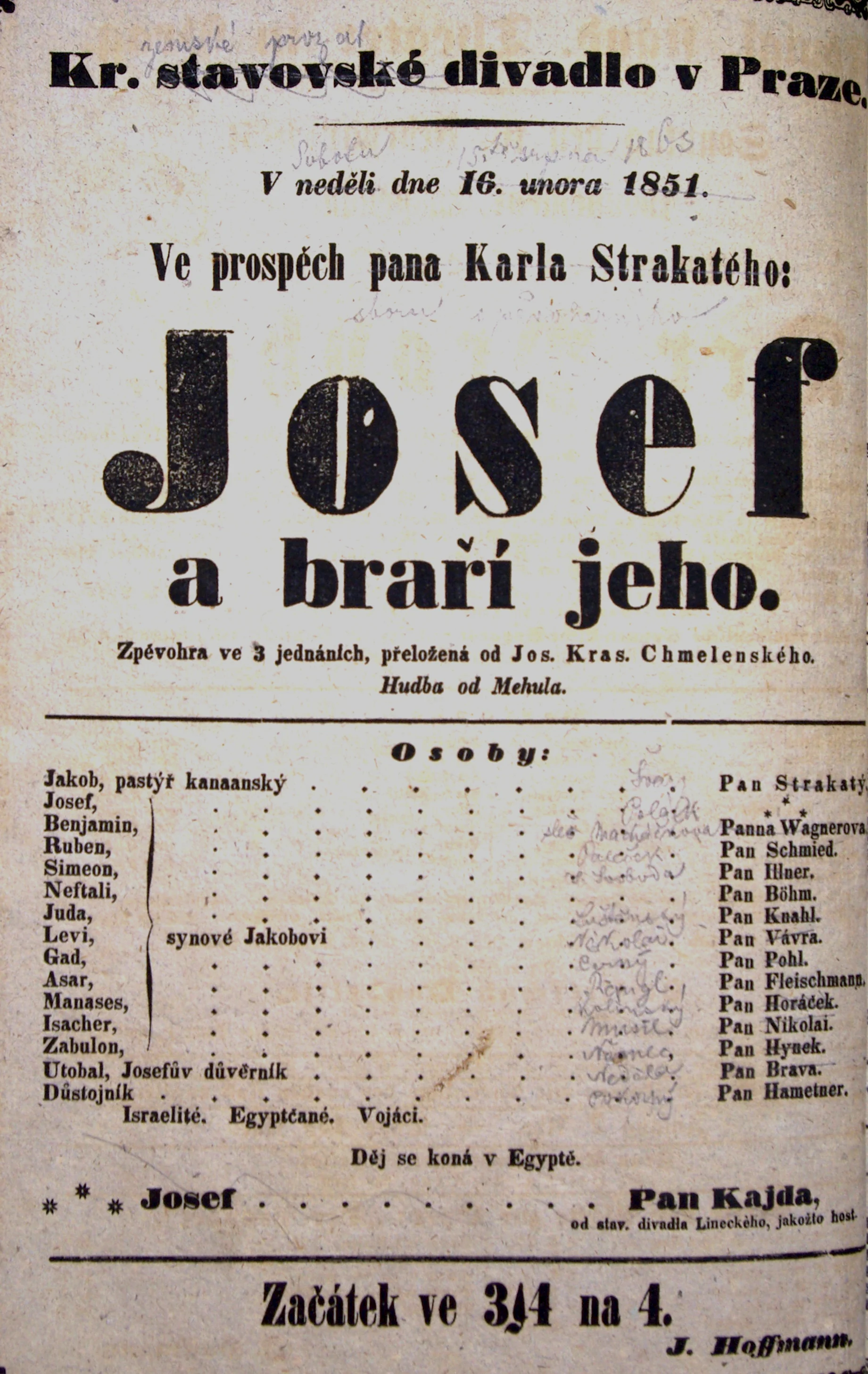 Náhledový obrázek předmětu Josef a bratří jeho