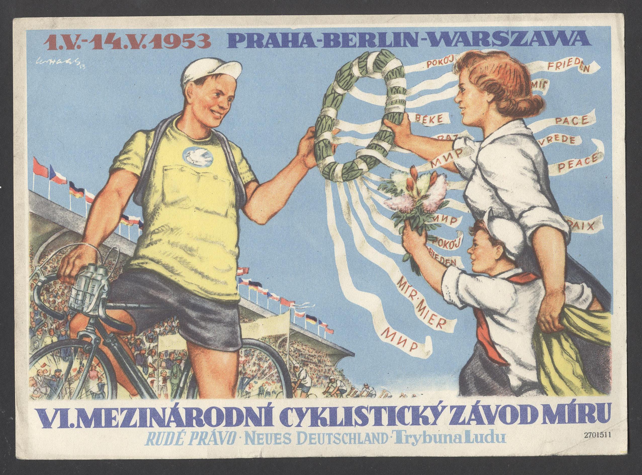 Náhledový obrázek Šestý mezinárodní cyklistický Závod míru - 1
