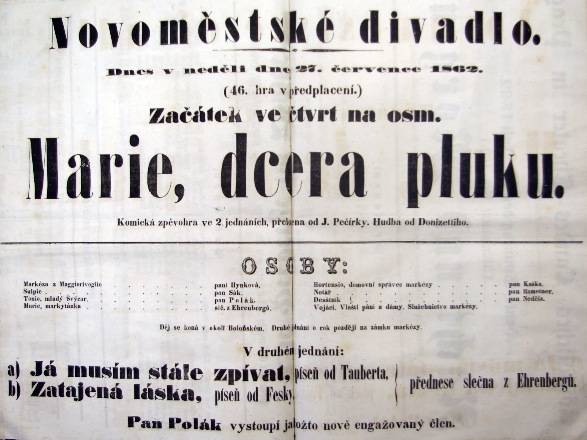 Náhledový obrázek předmětu Marie, dcera pluku