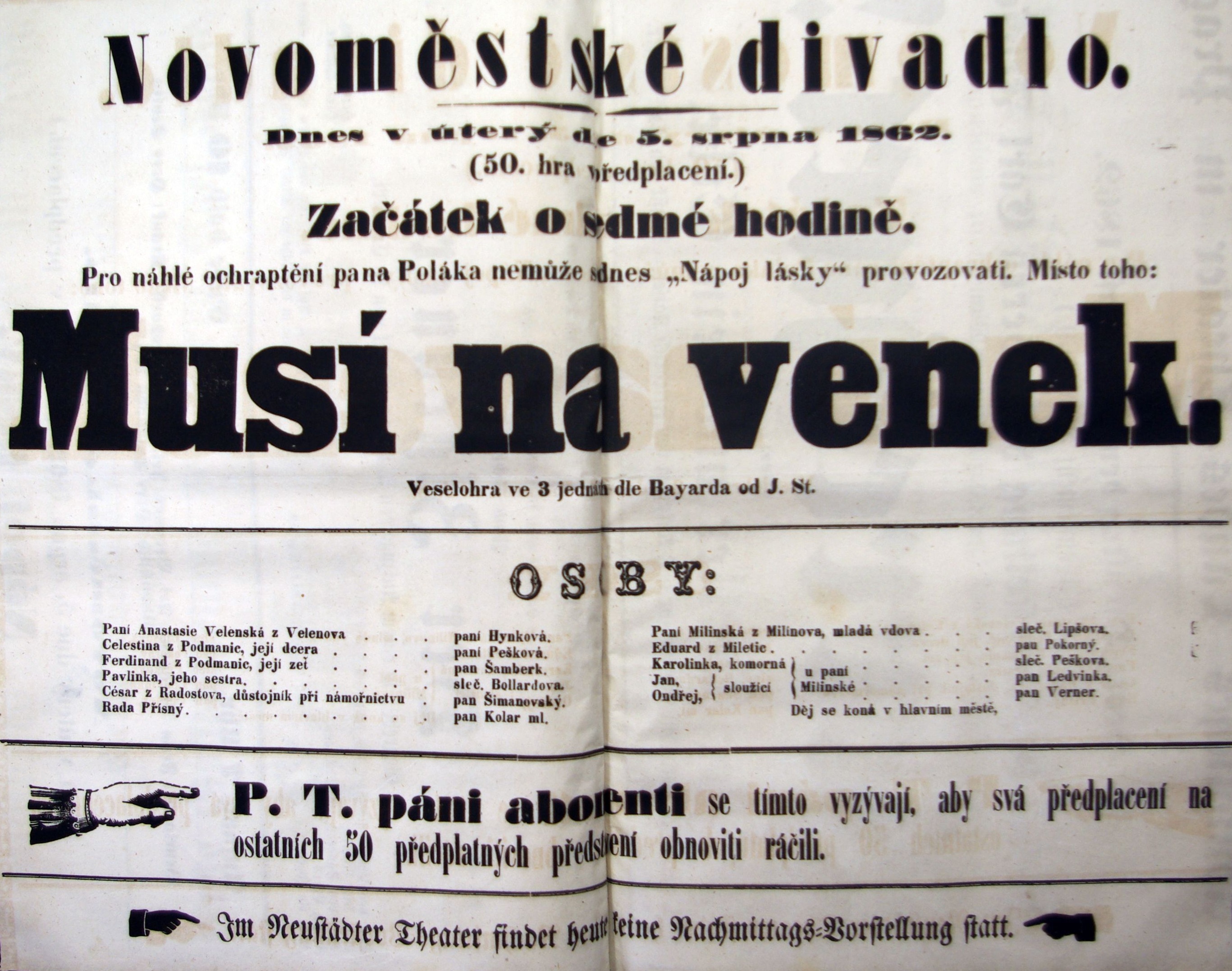 Náhledový obrázek Musí na venek - 1