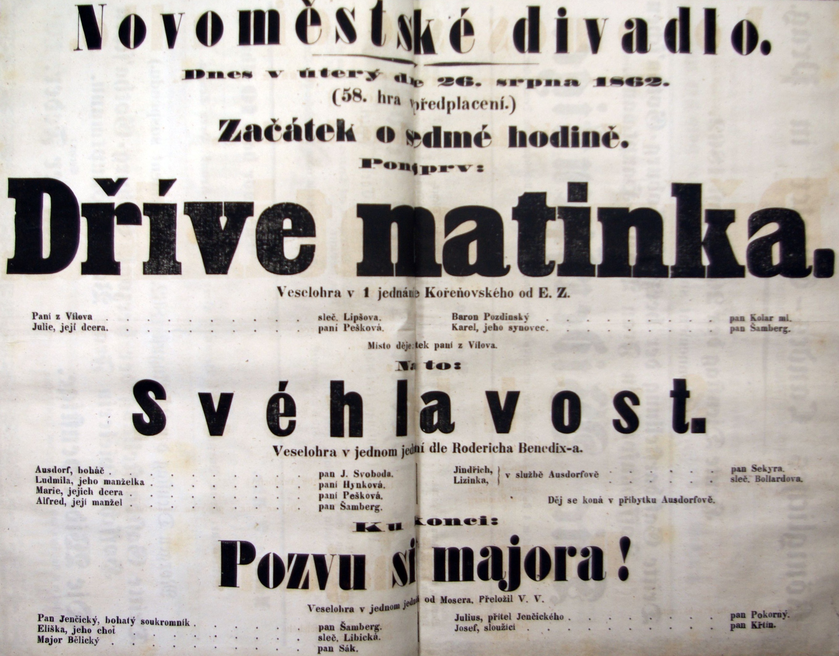 Náhledový obrázek Dříve matinka. Svéhlavost. Pozvu si majora! - 1