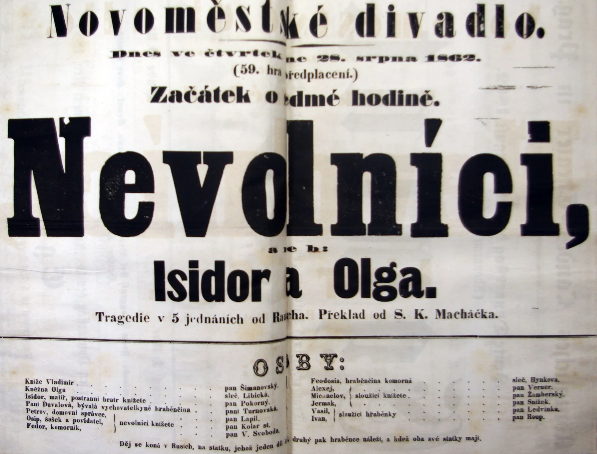 Náhledový obrázek předmětu Nevolníci aneb Isidor a Olga