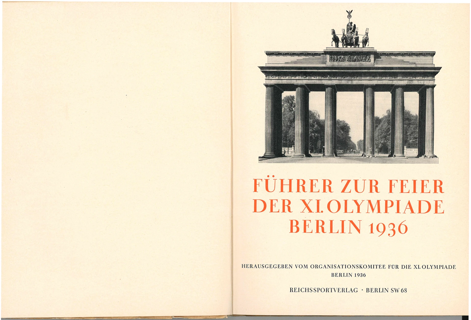 Náhledový obrázek předmětu Oficiální průvodce. OH Berlín 1936