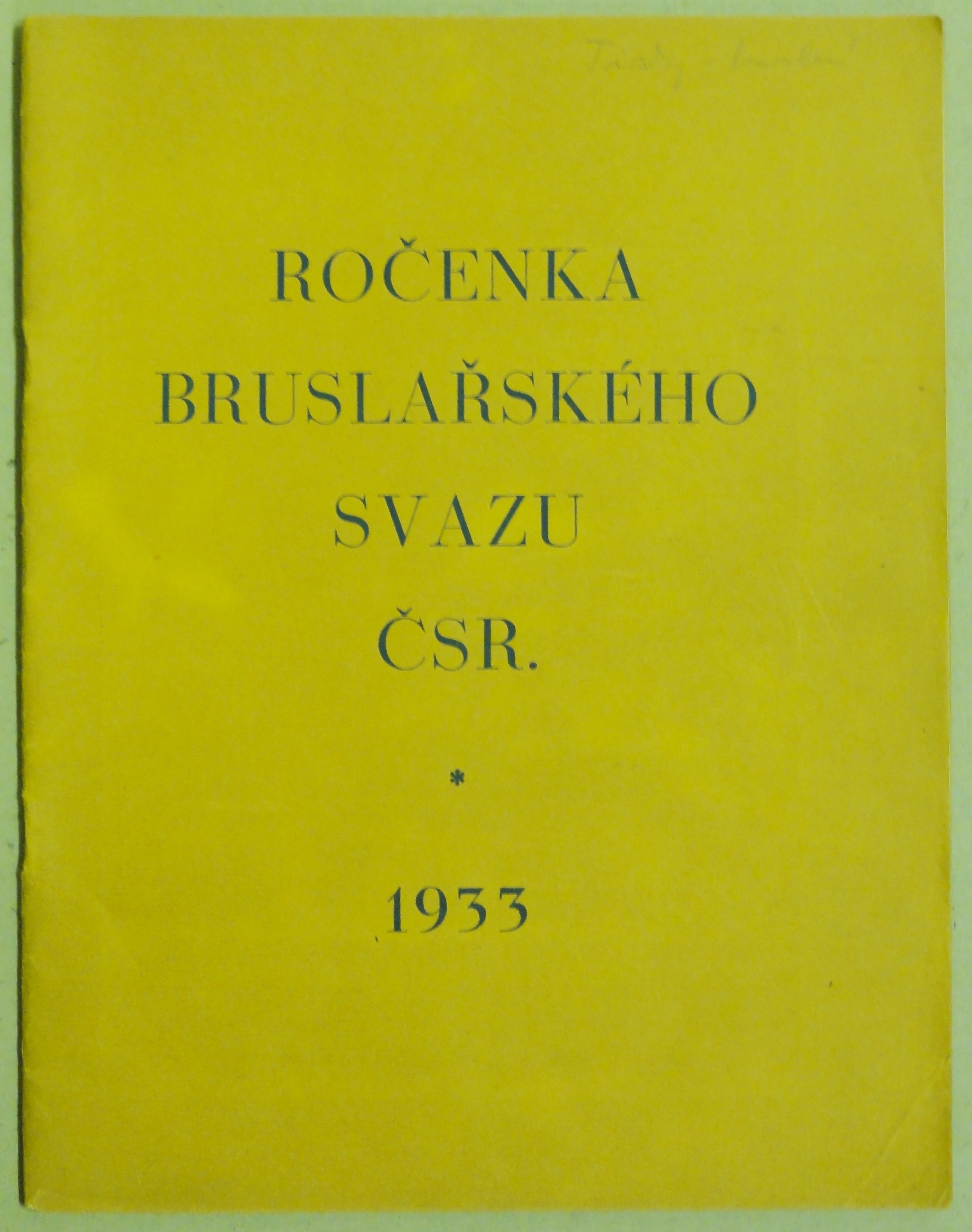 Náhledový obrázek Ročenky Bruslařského svazu ČSR - 1