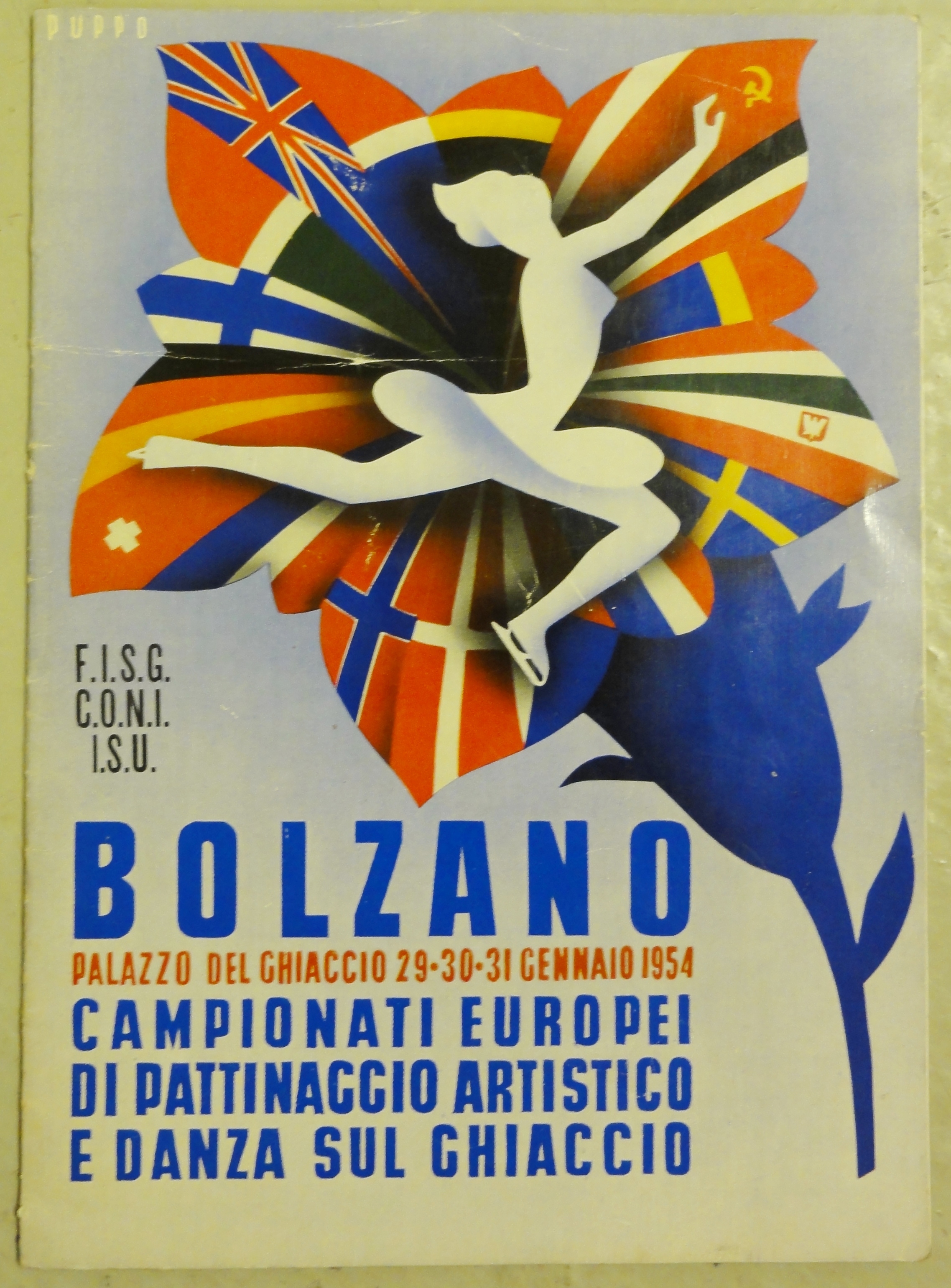 Náhledový obrázek Mistrovství Evropy v krasobruslení. Bolzano 1954 - 1