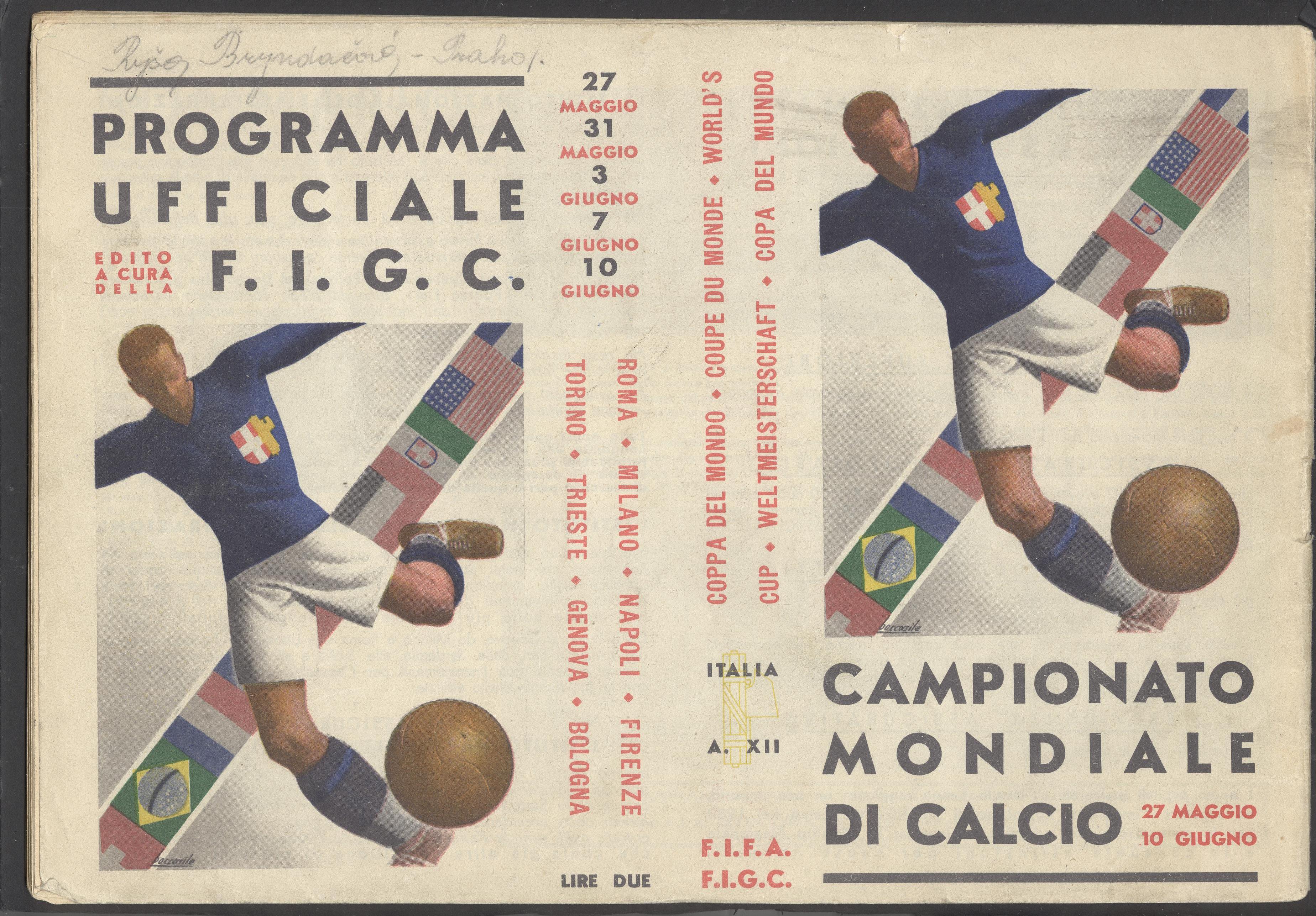 Náhledový obrázek Mistrovství světa ve fotbale. Itálie 1934 - 6