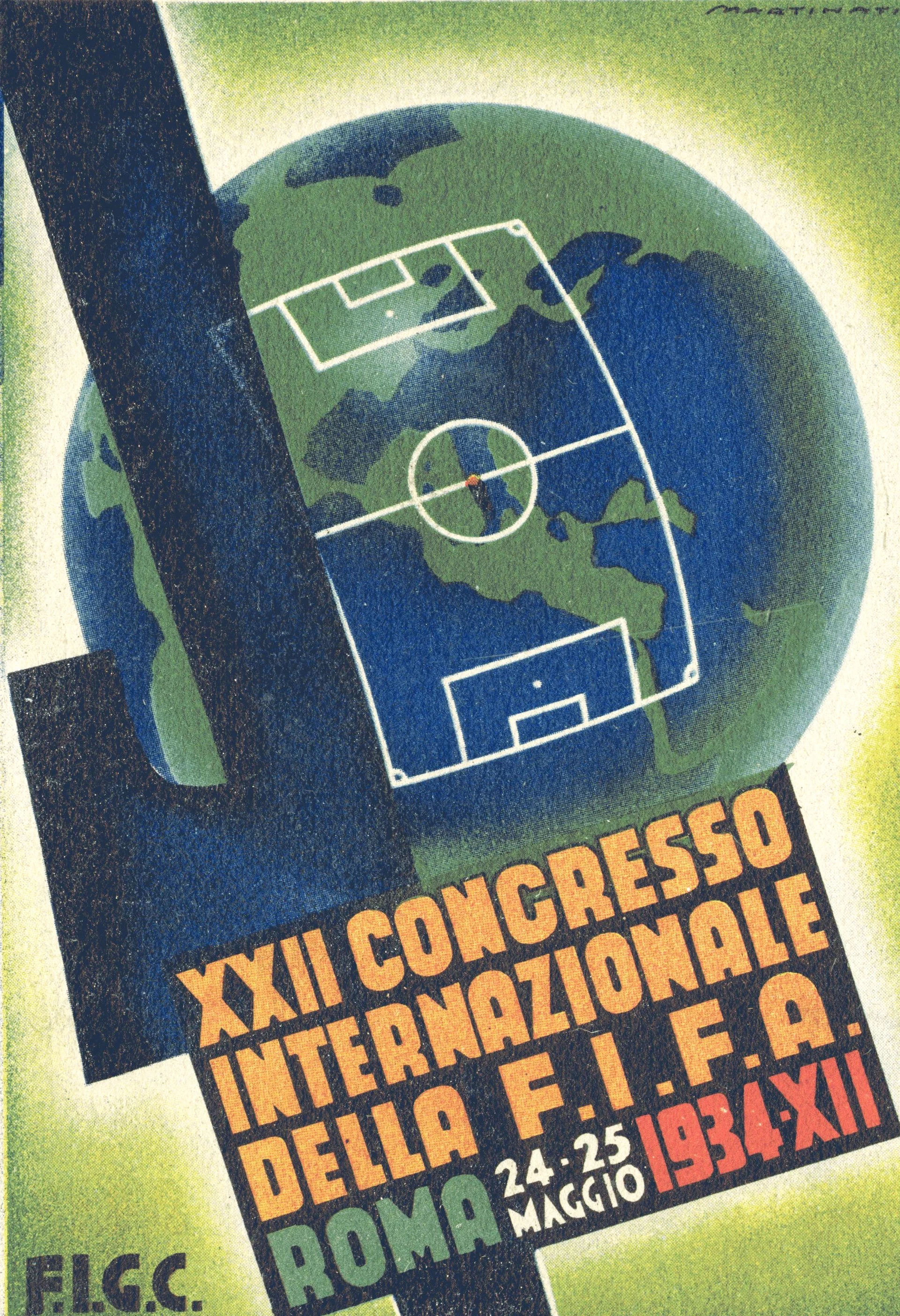 Náhledový obrázek předmětu XXII. Congresso Internazinale della FIFA. Roma 24. - 25. Maggio 1934