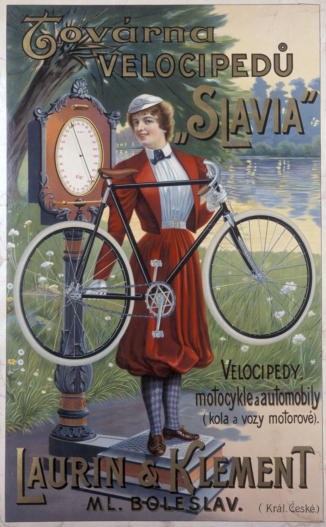 Náhledový obrázek Továrna velocipedů Slavie. Laurin a Klement. Ml.Boleslav - 1