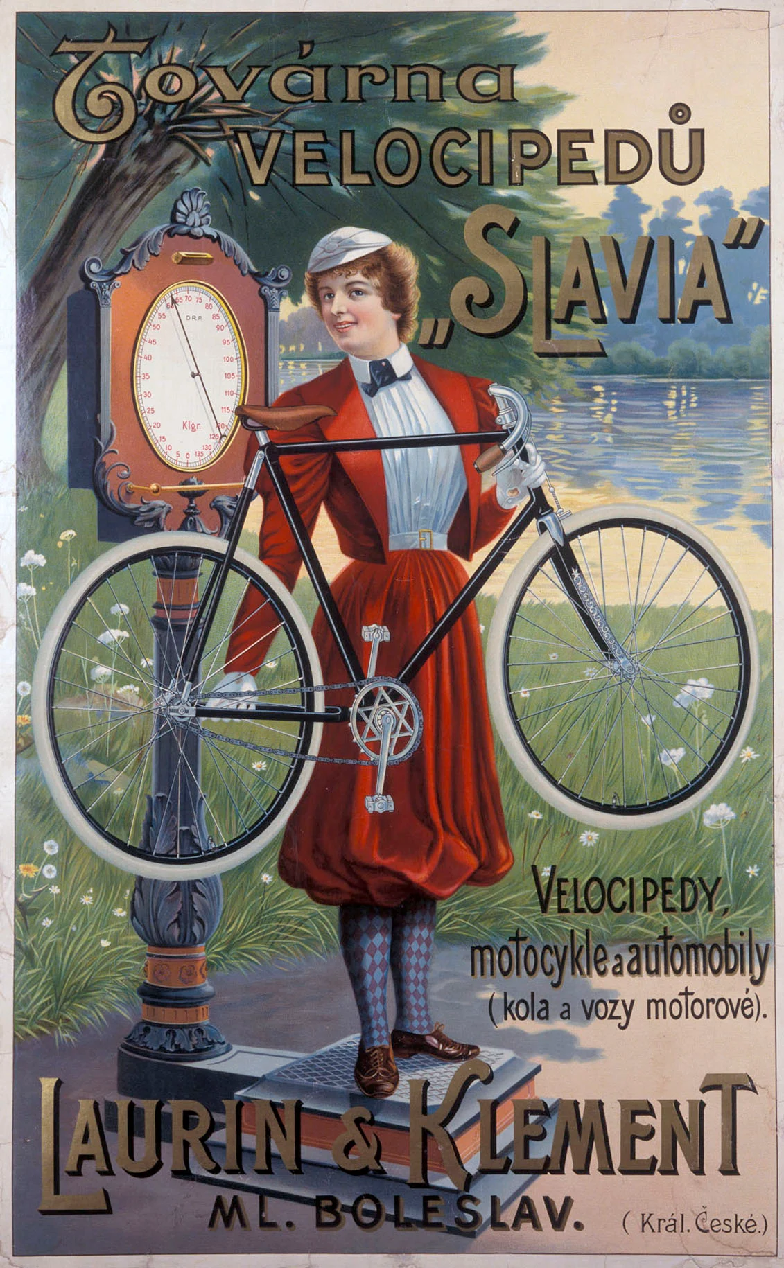 Obrázek Továrna velocipedů Slavie. Laurin a Klement. Ml.Boleslav