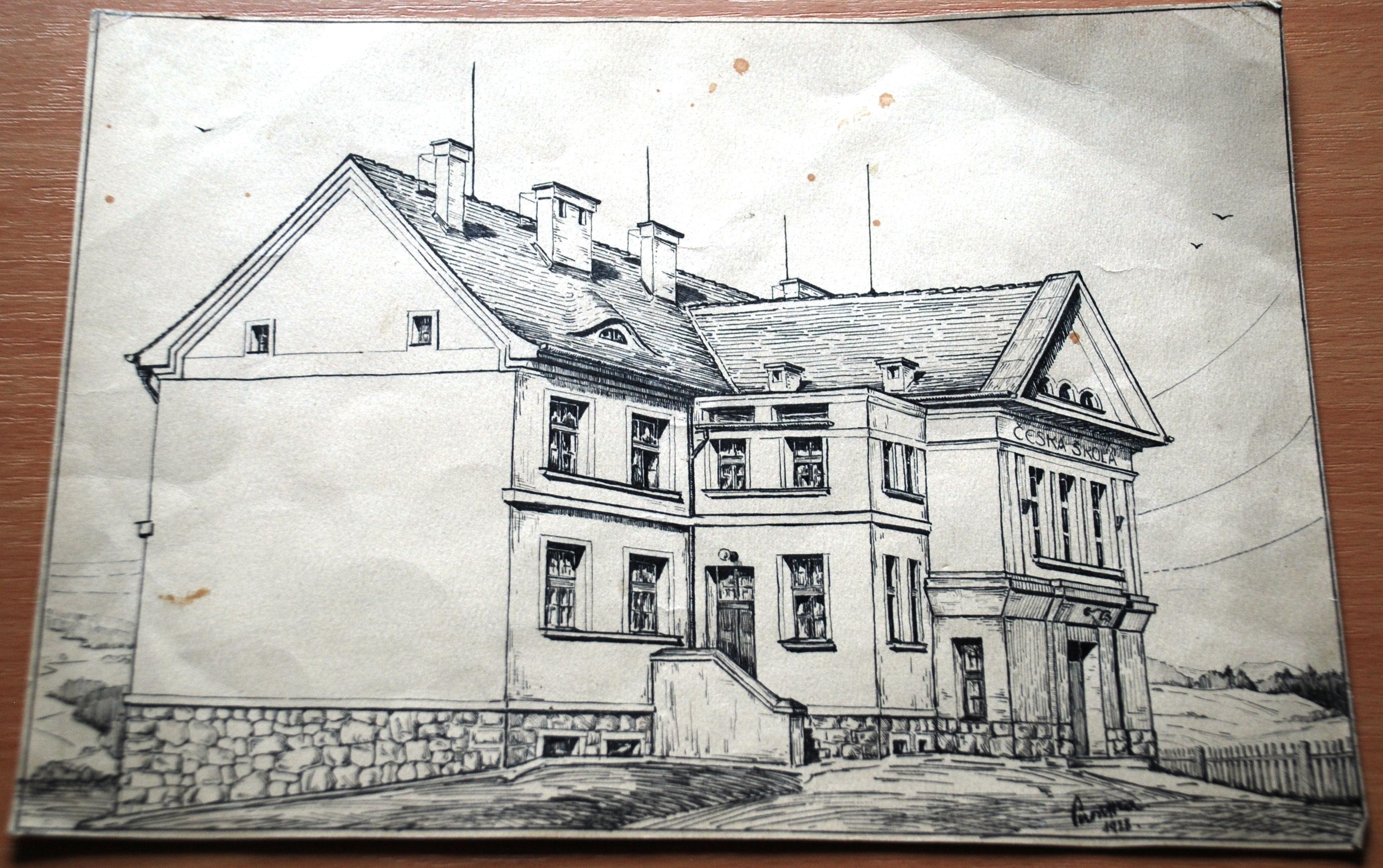 Náhledový obrázek Česká menšinová škola - perokresba - 1