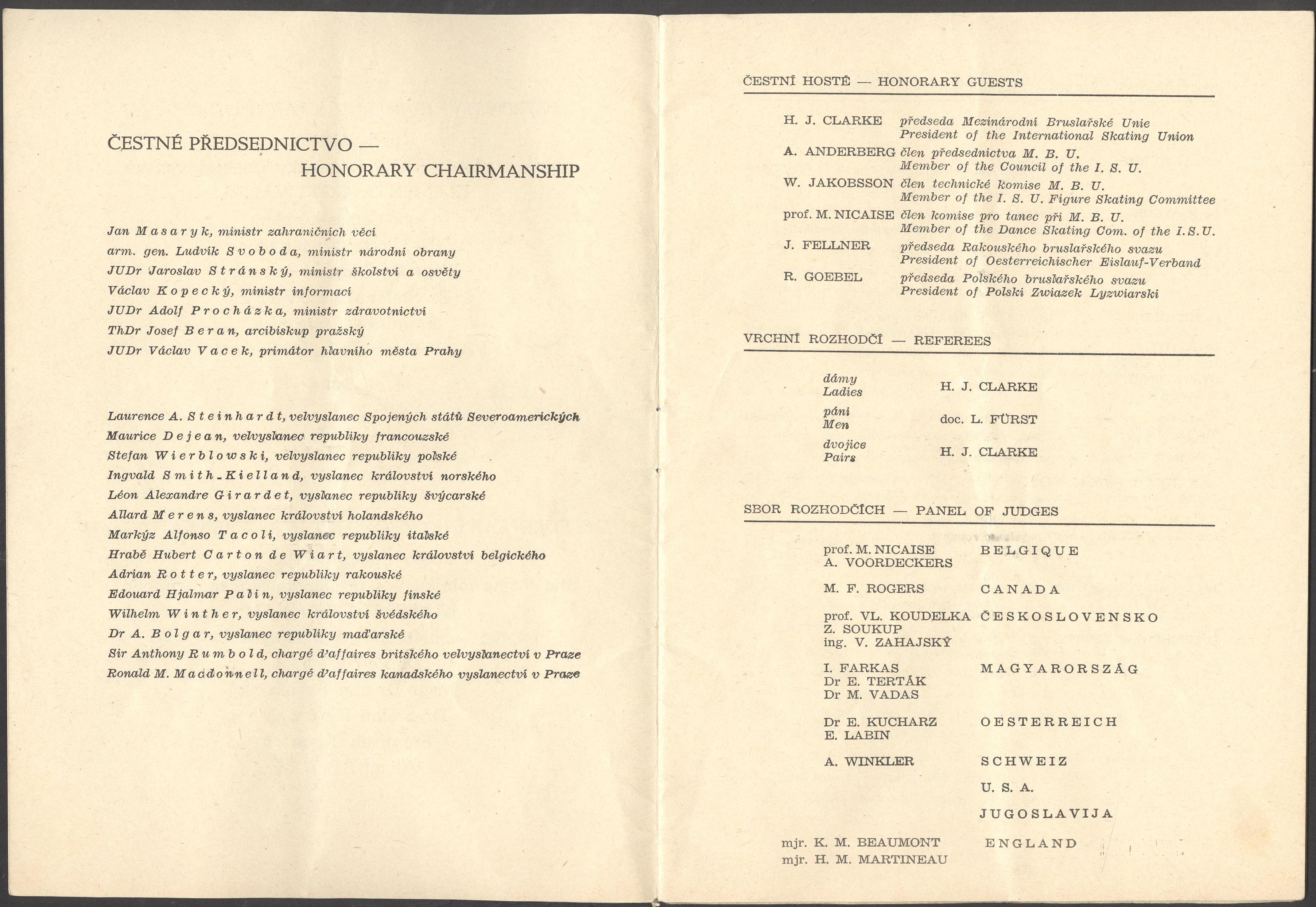 Náhledový obrázek Mistrovství Evropy v krasobruslení. Praha 1948 - 2