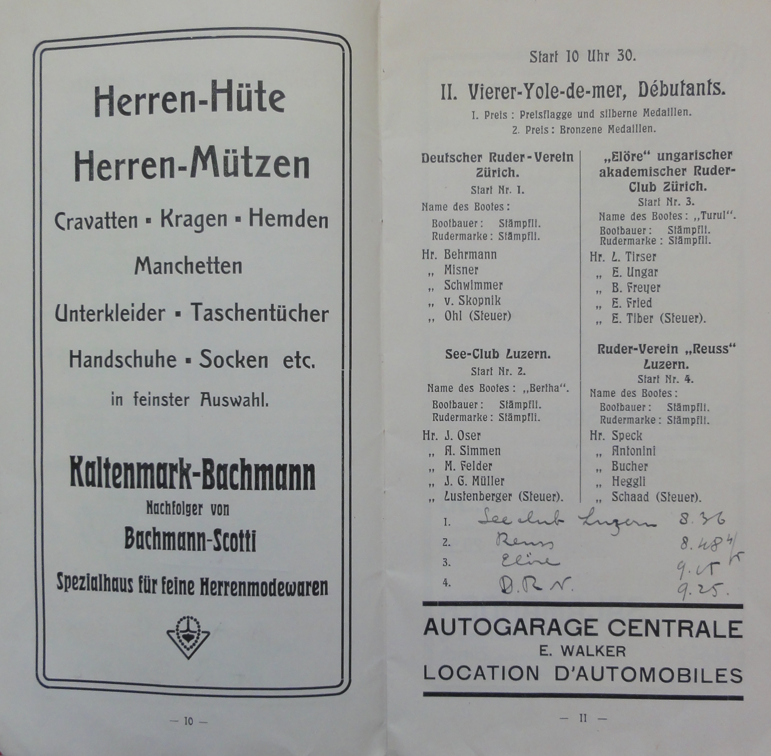 Náhledový obrázek Internationale Ruder Regatta. Zürich 1909 - 5