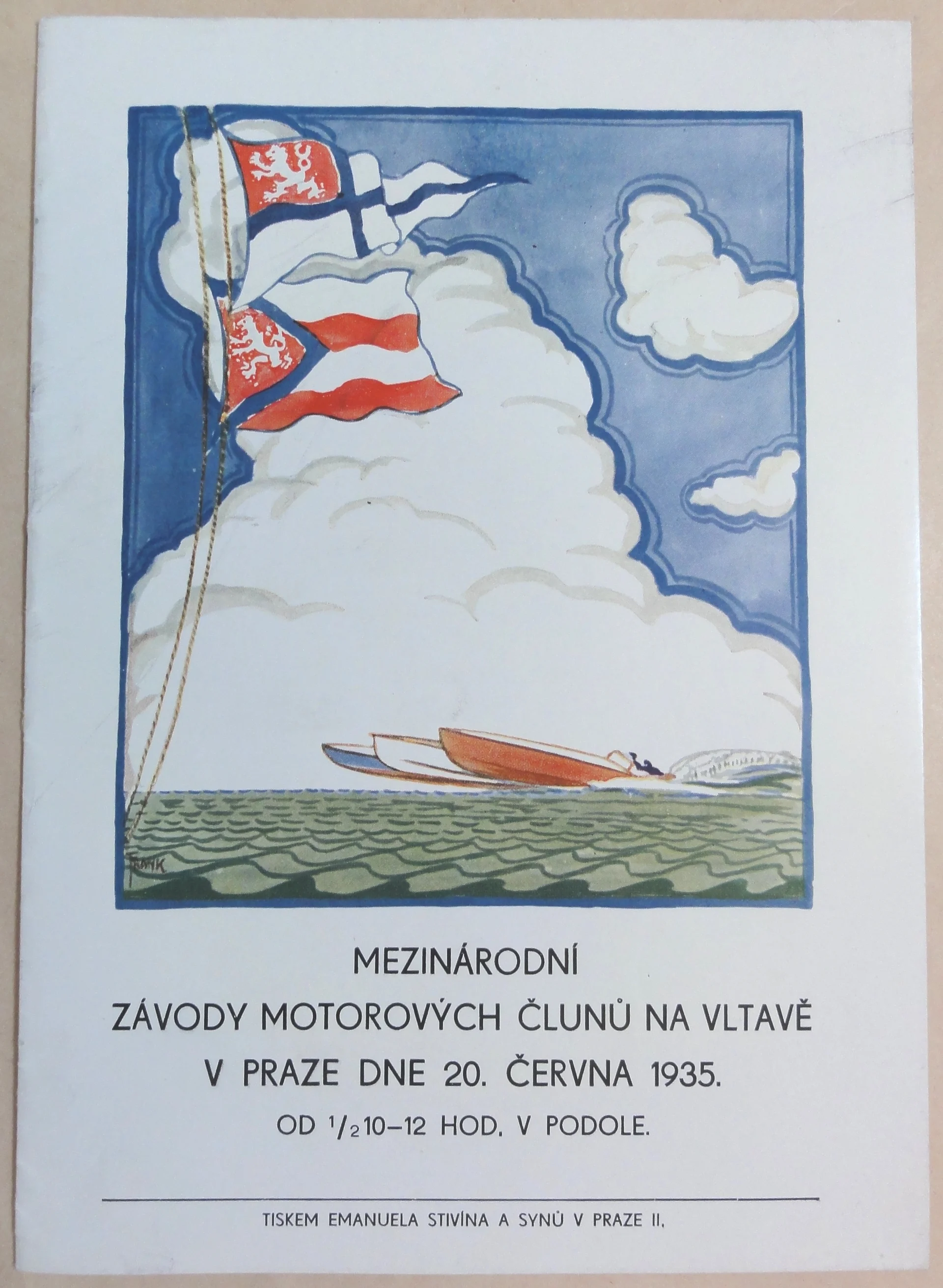 Náhledový obrázek předmětu Mezinárodní závody motorových člunů na Vltavě. Praha-Podol 1935