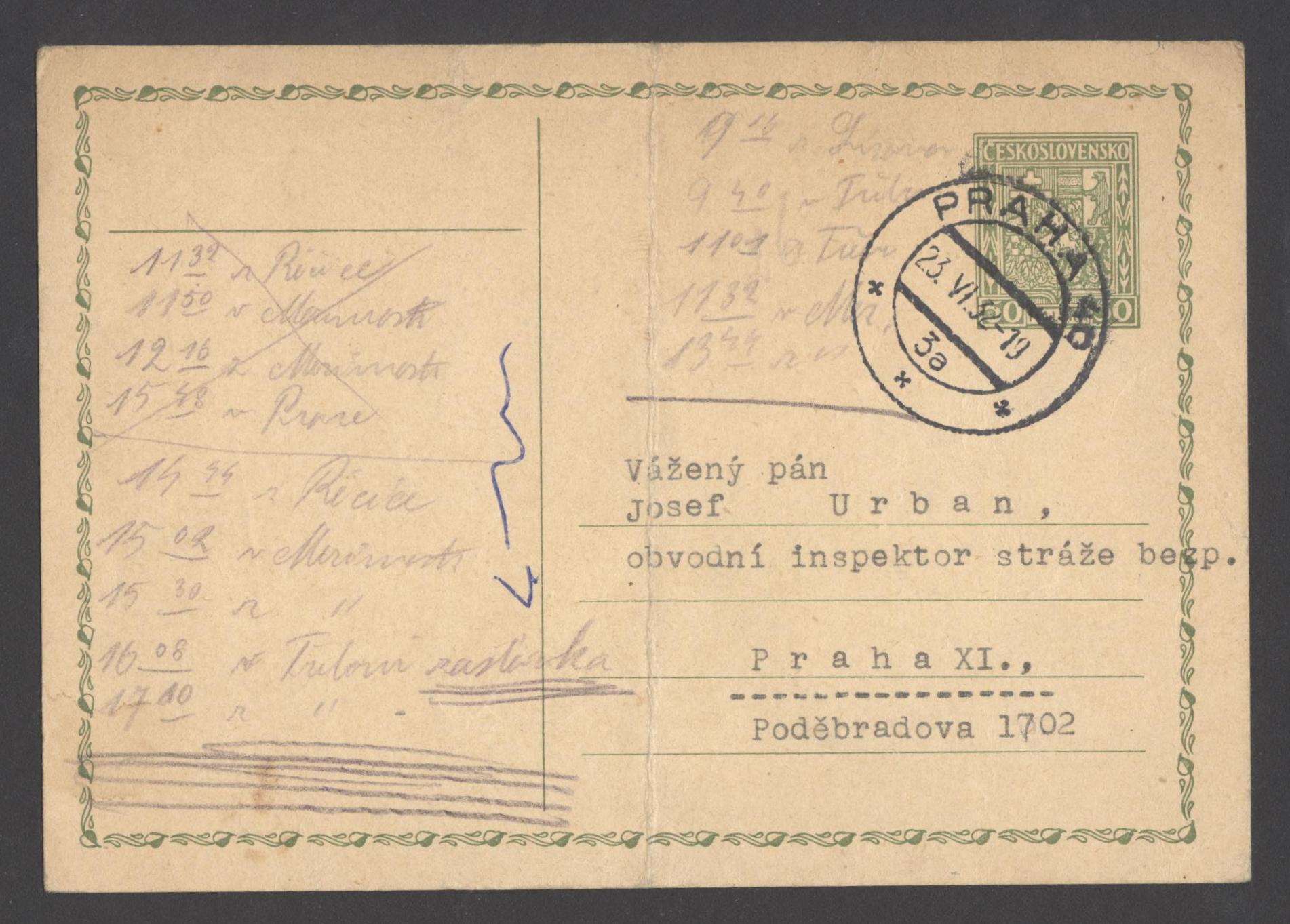 Náhledový obrázek Instrukce Františka Widimského pro účastníky olympijských her v Los Angeles 1932 - 1