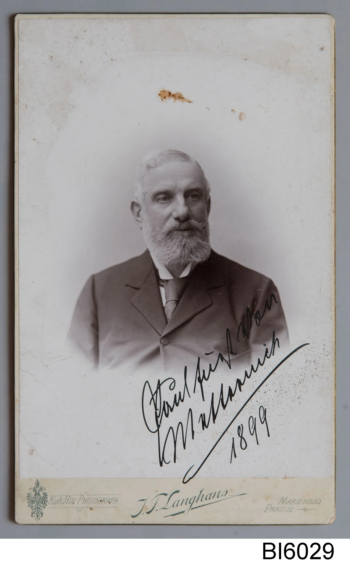 Náhledový obrázek předmětu Fotografie portrétní, Paul Clemens Lothar Metternich-Winneburg (1834-1906)