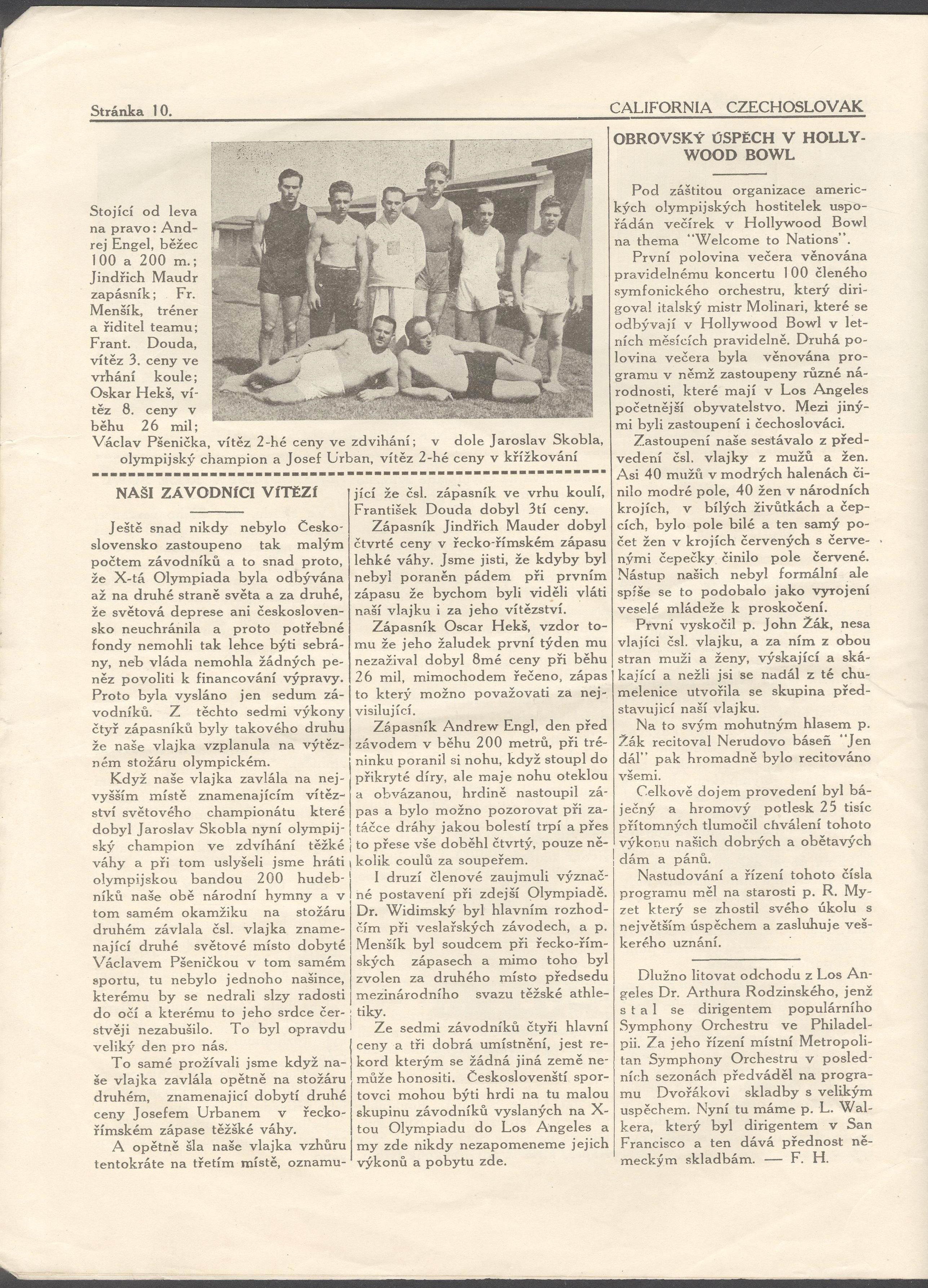 Náhledový obrázek California Czechoslovak. Vol. IV., No. 9, August 1932 - 4