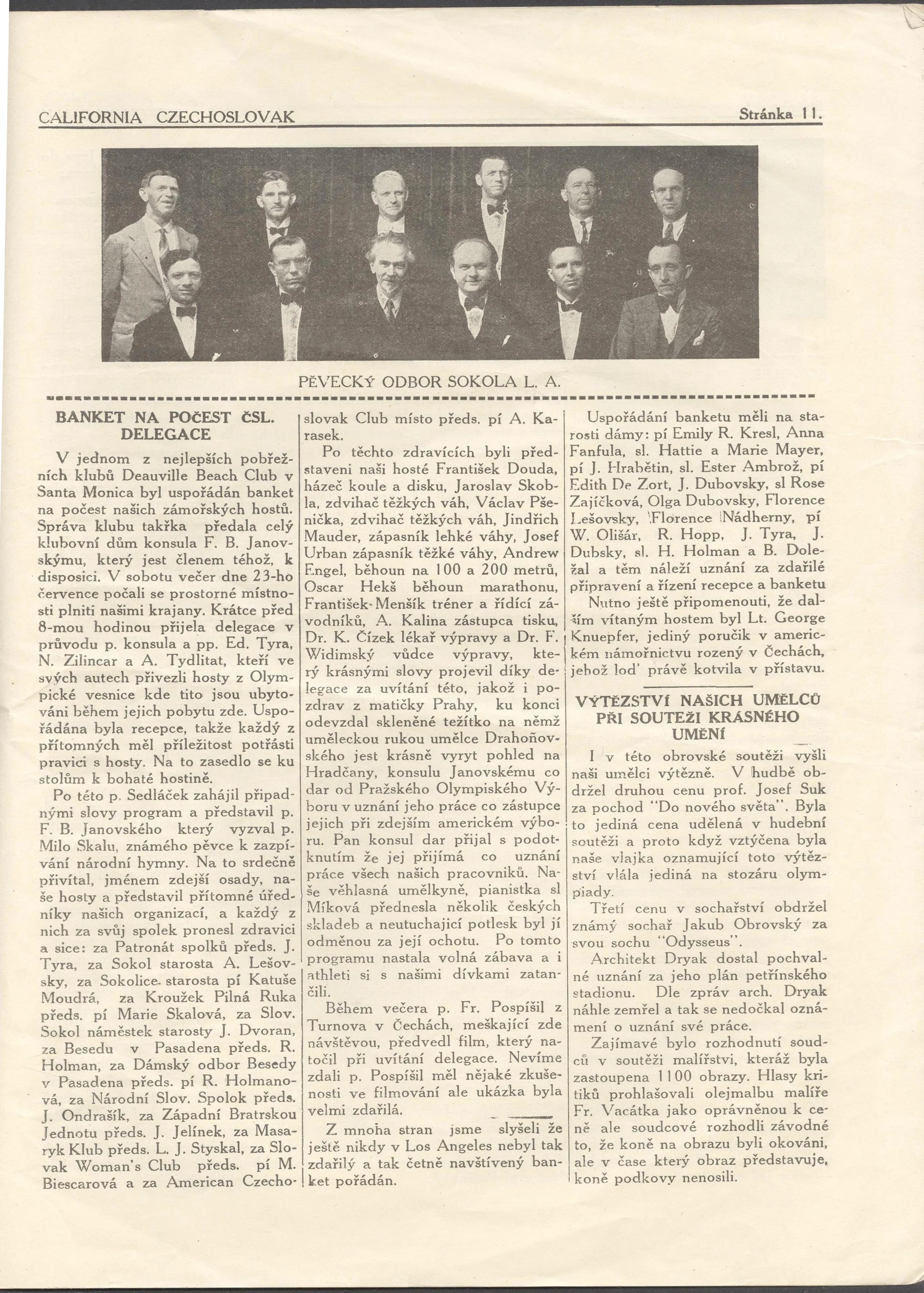 Náhledový obrázek předmětu California Czechoslovak. Vol. IV., No. 9, August 1932