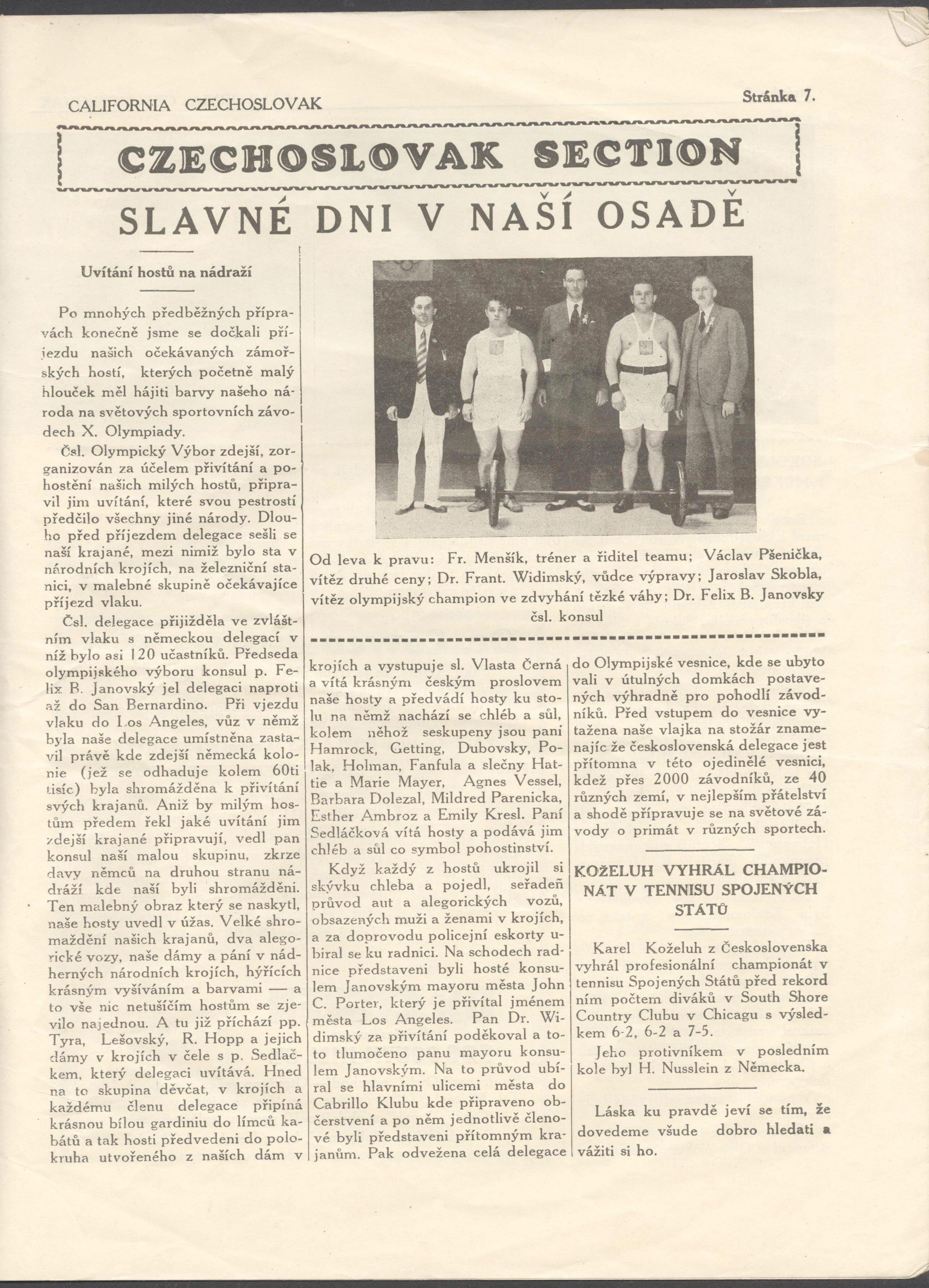 Náhledový obrázek California Czechoslovak. Vol. IV., No. 9, August 1932 - 3